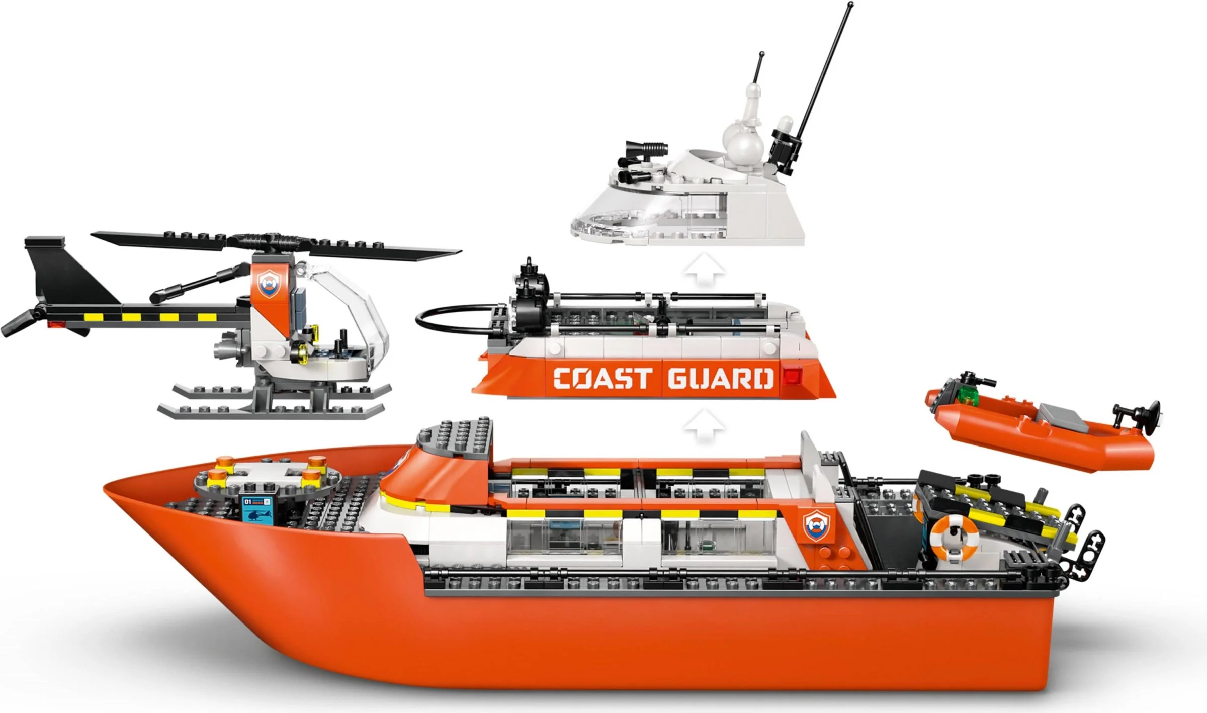 LEGO® 60504 Łódź Ratunkowa i Helikopter Straży Przybrzeżnej - zdjęcie 10