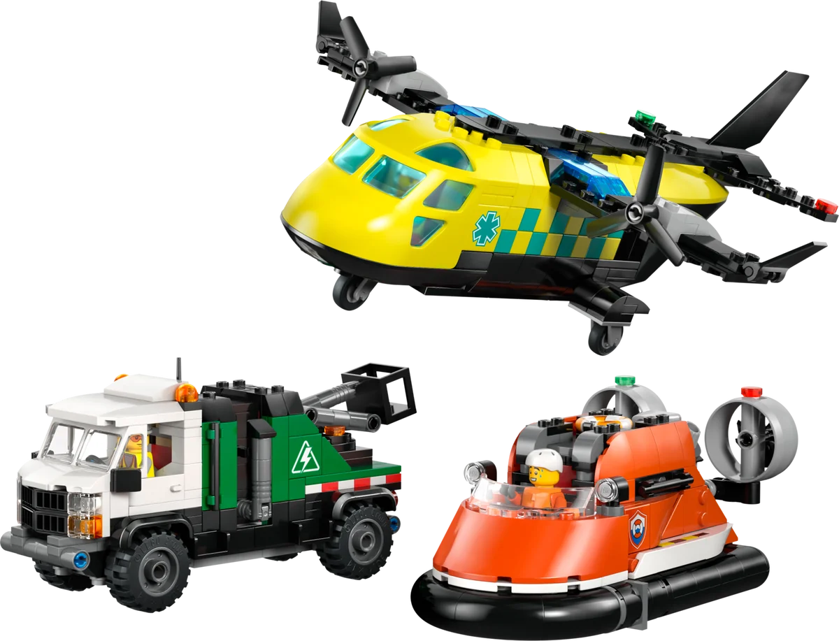 LEGO® 60505 LEGO City Zestaw z samolotem, ciężarówką serwisową i poduszkowcem - zdjęcie 5