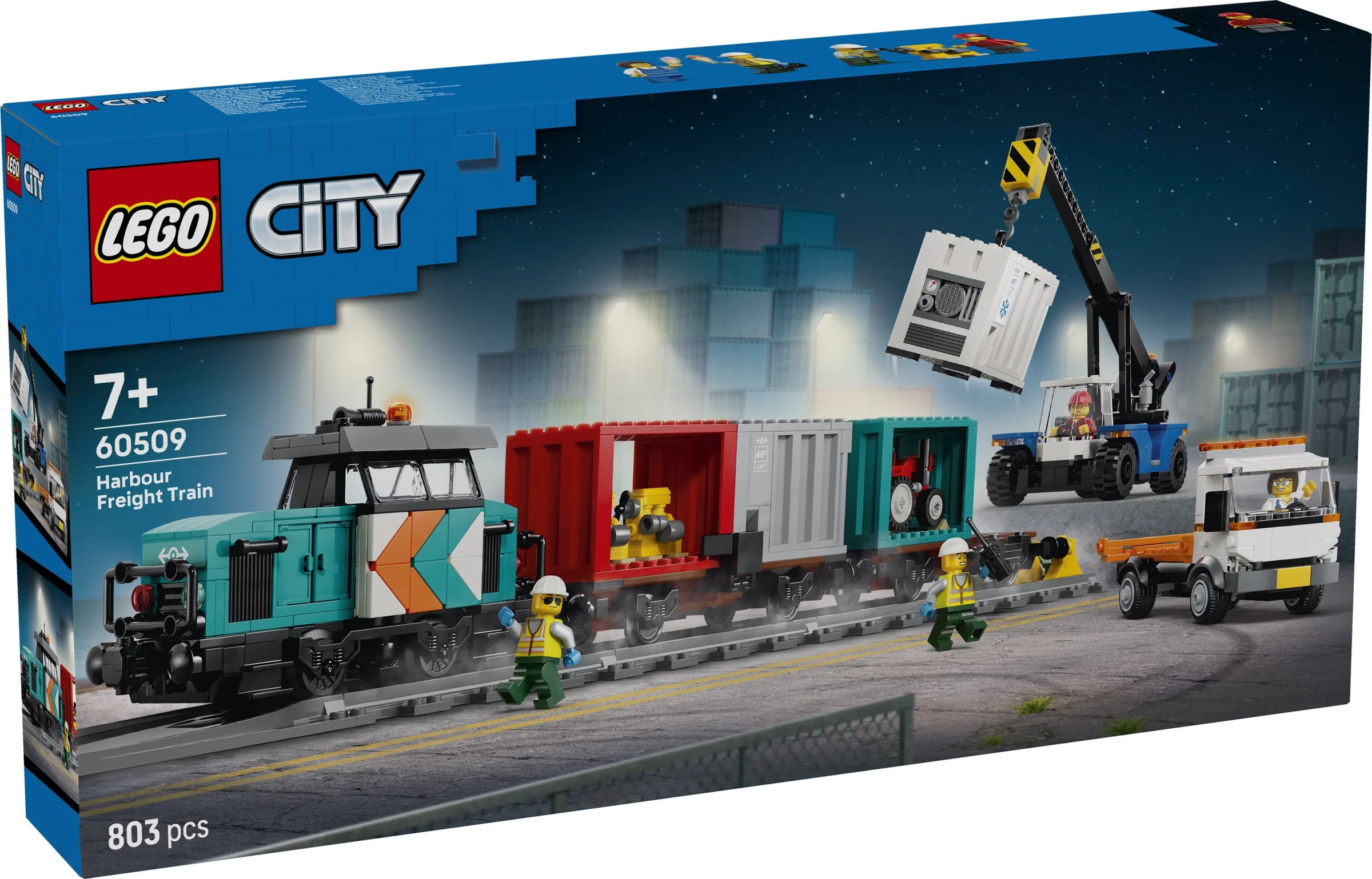 LEGO® 60509 Portowy pociąg towarowy, dźwig i ciężarówka - zdjęcie 1