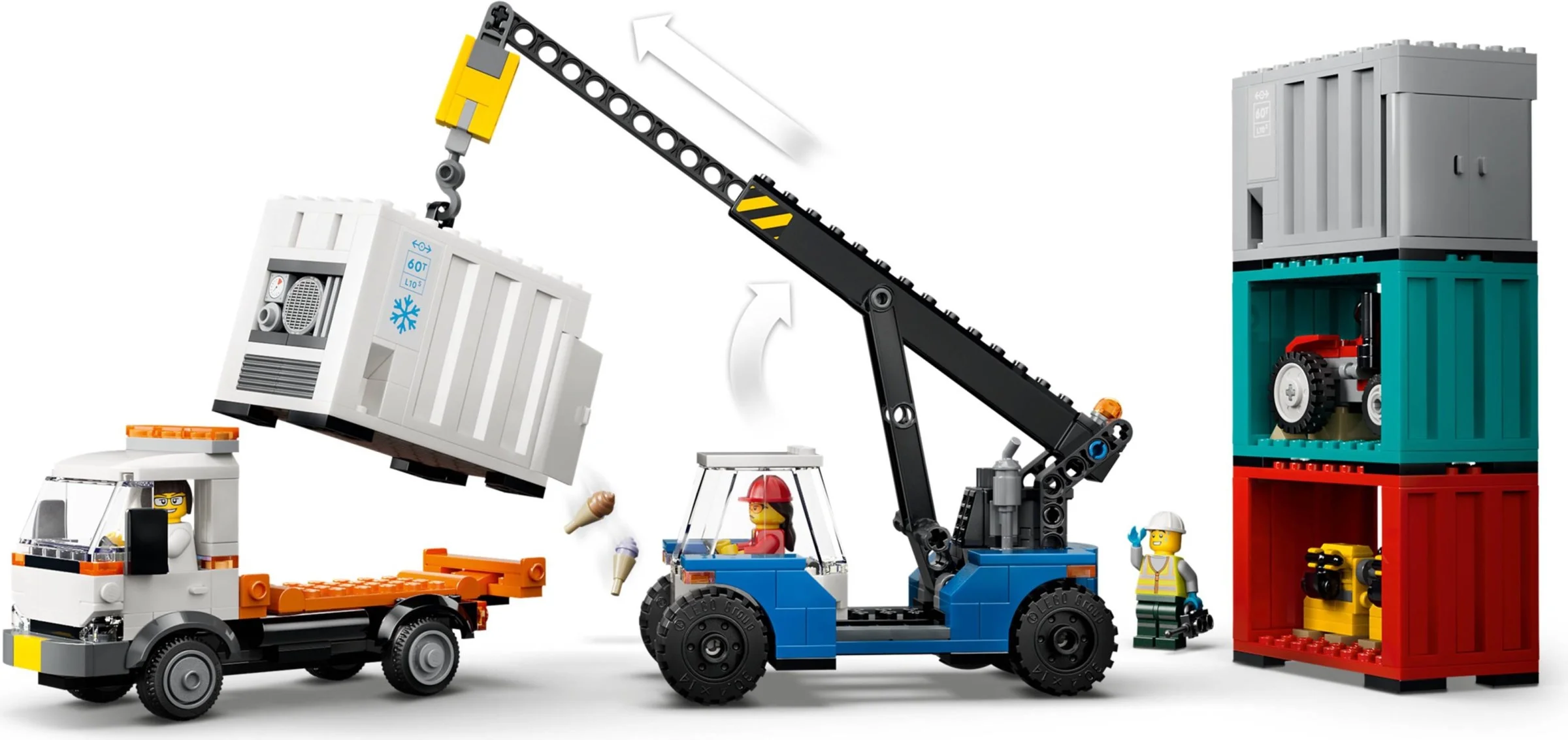 LEGO® 60509 Portowy pociąg towarowy, dźwig i ciężarówka - zdjęcie 12