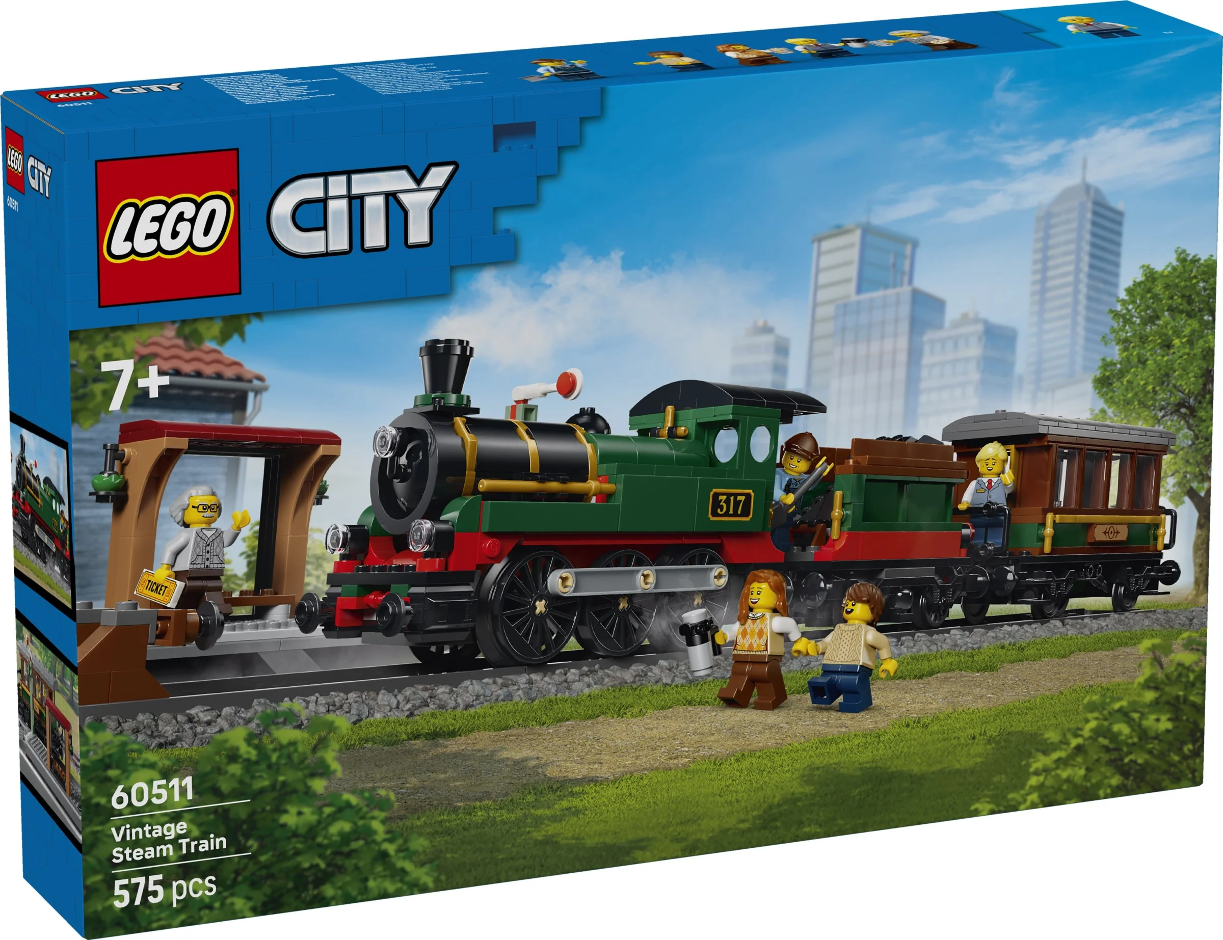 LEGO® 60511 Retro pociąg z lokomotywą parową - zdjęcie 1