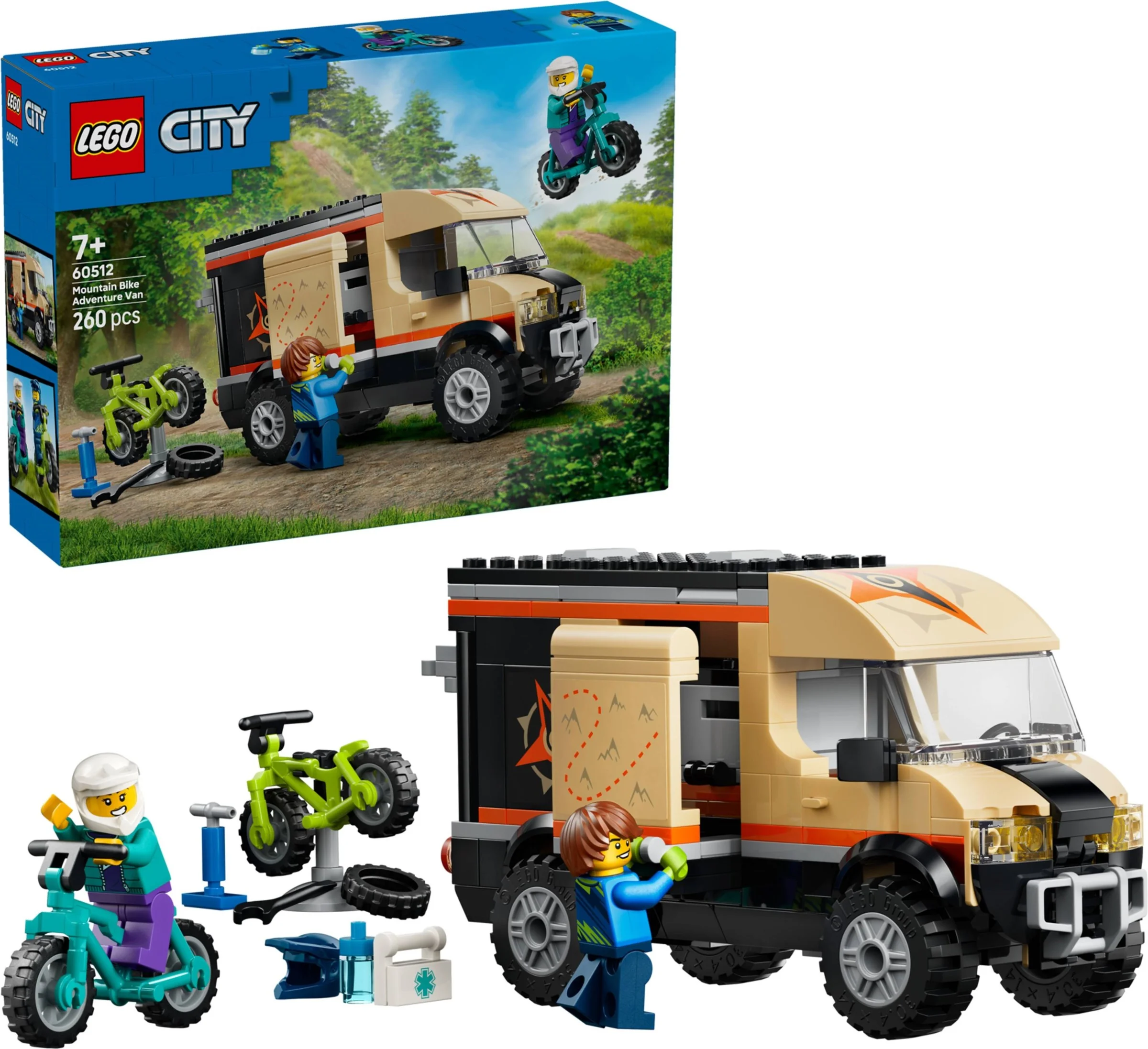 LEGO® 60512 Furgonetka z rowerami górskimi - zdjęcie 2