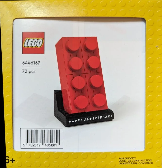 LEGO® 6446167 Anniversary Red Brick - zdjęcie 1