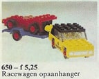 Car with Trailer and Racing Car