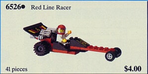 nowy Lego System Legoland Town Red Line Racer Misb 1989
