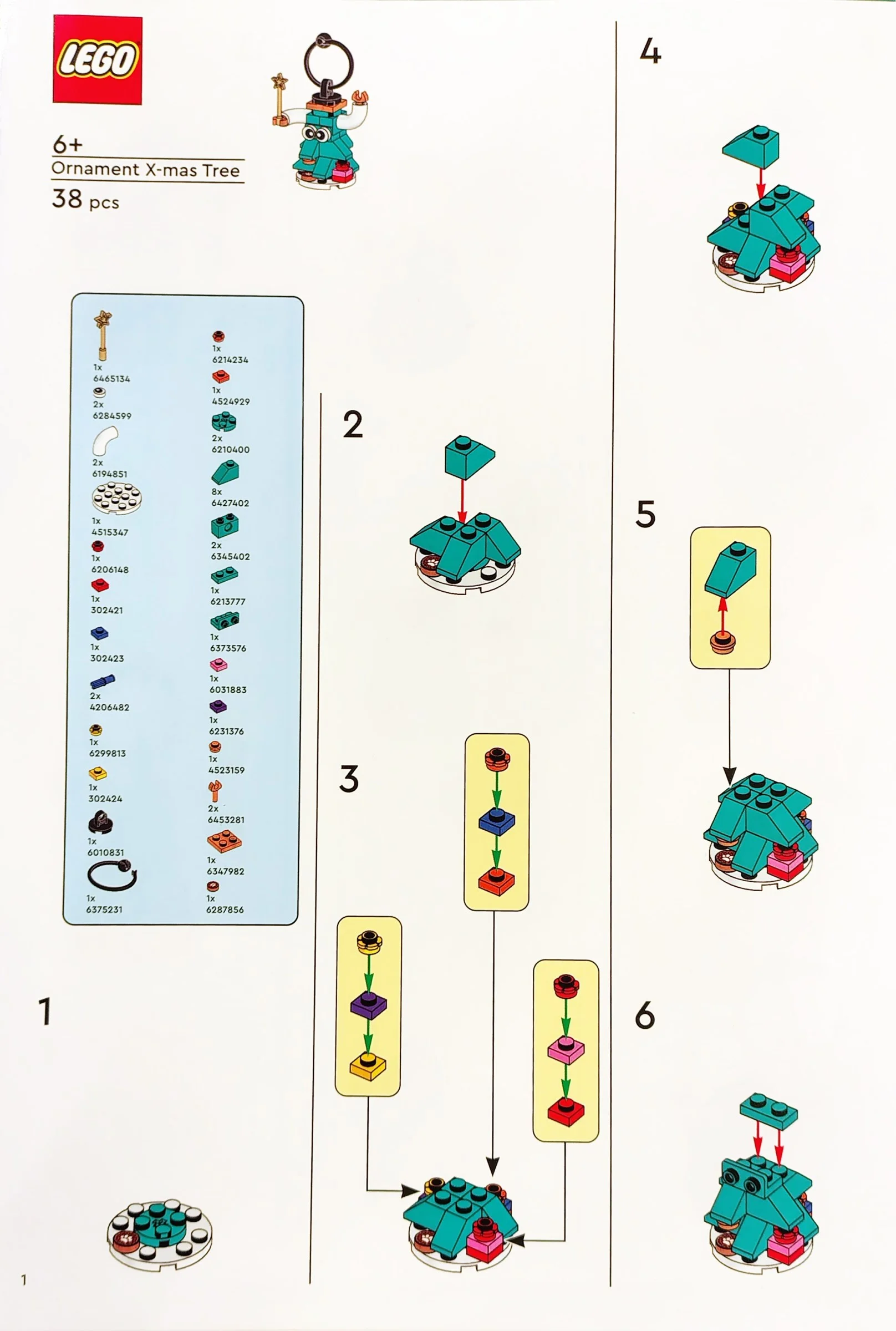 LEGO® 6583588 Ornament X-mas Tree - zdjęcie 1
