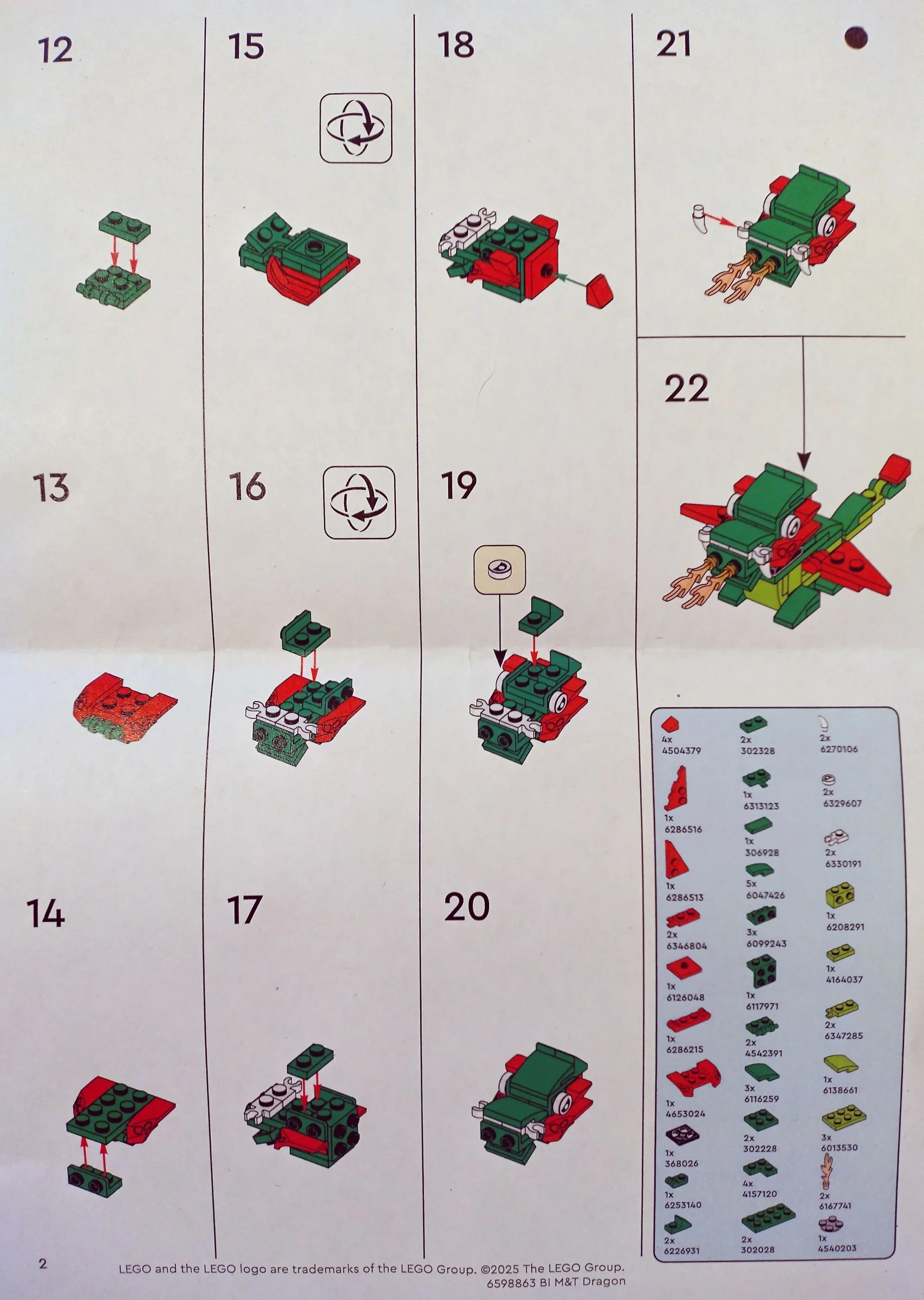 LEGO® 6598863 Dragon - zdjęcie 3