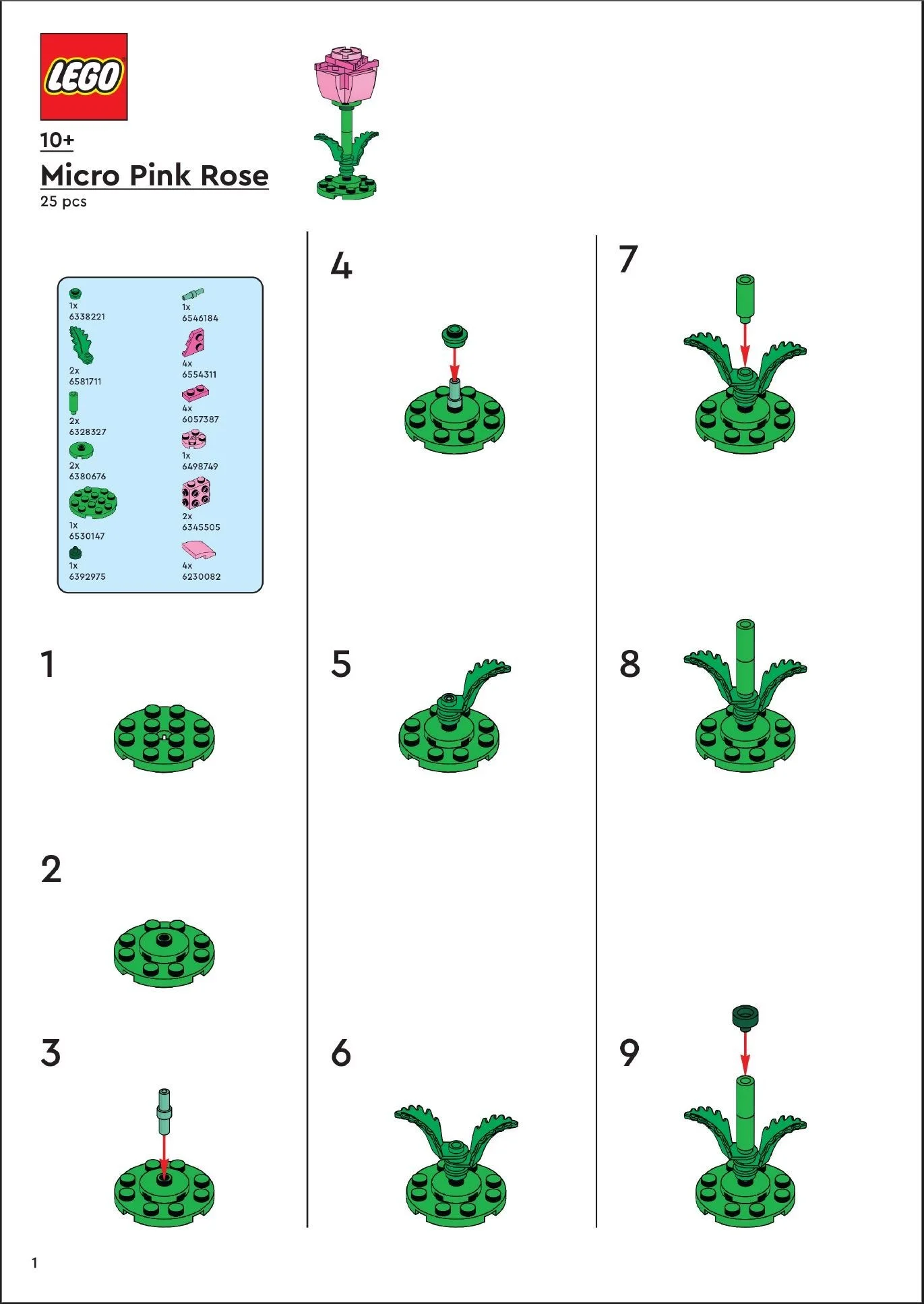 LEGO® 6614220 Micro Pink Rose - zdjęcie 2