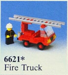 LEGO® 6621 nowy Lego Legoland Town City Wóz strażacki strażak Misb 1984 - zdjęcie 1