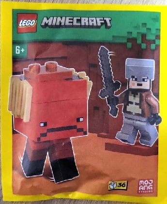 Zestaw Lego Minecraft Minifigure Polybag Nether Hero and Strider #