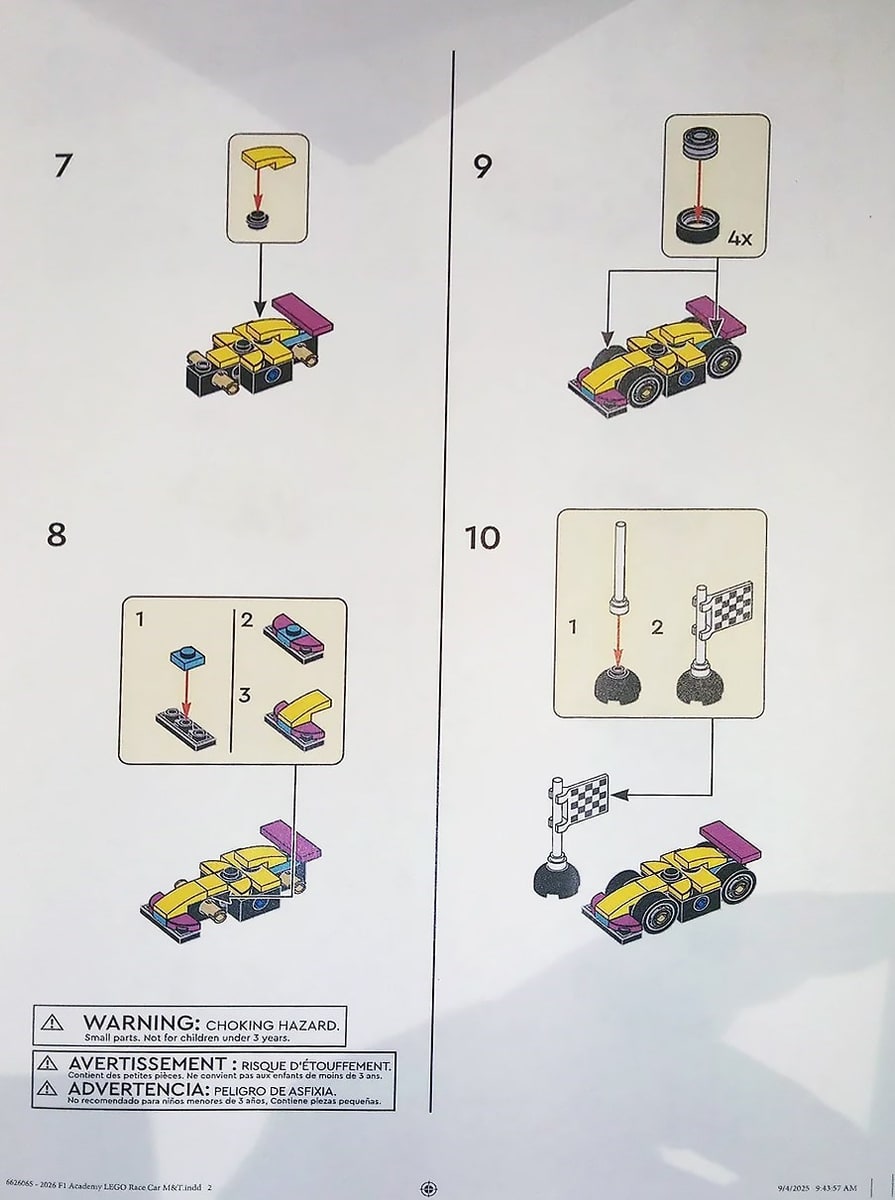 LEGO® 6626065 F1 ACADEMY LEGO Race Car - zdjęcie 5