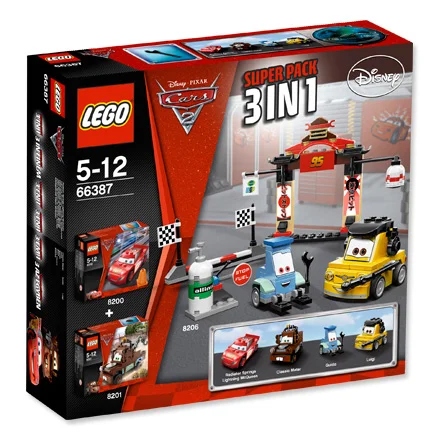 LEGO® 66387 Cars 8206 Tokyo Tokio Disney Misb 2011 mikołaj choinka - zdjęcie 1