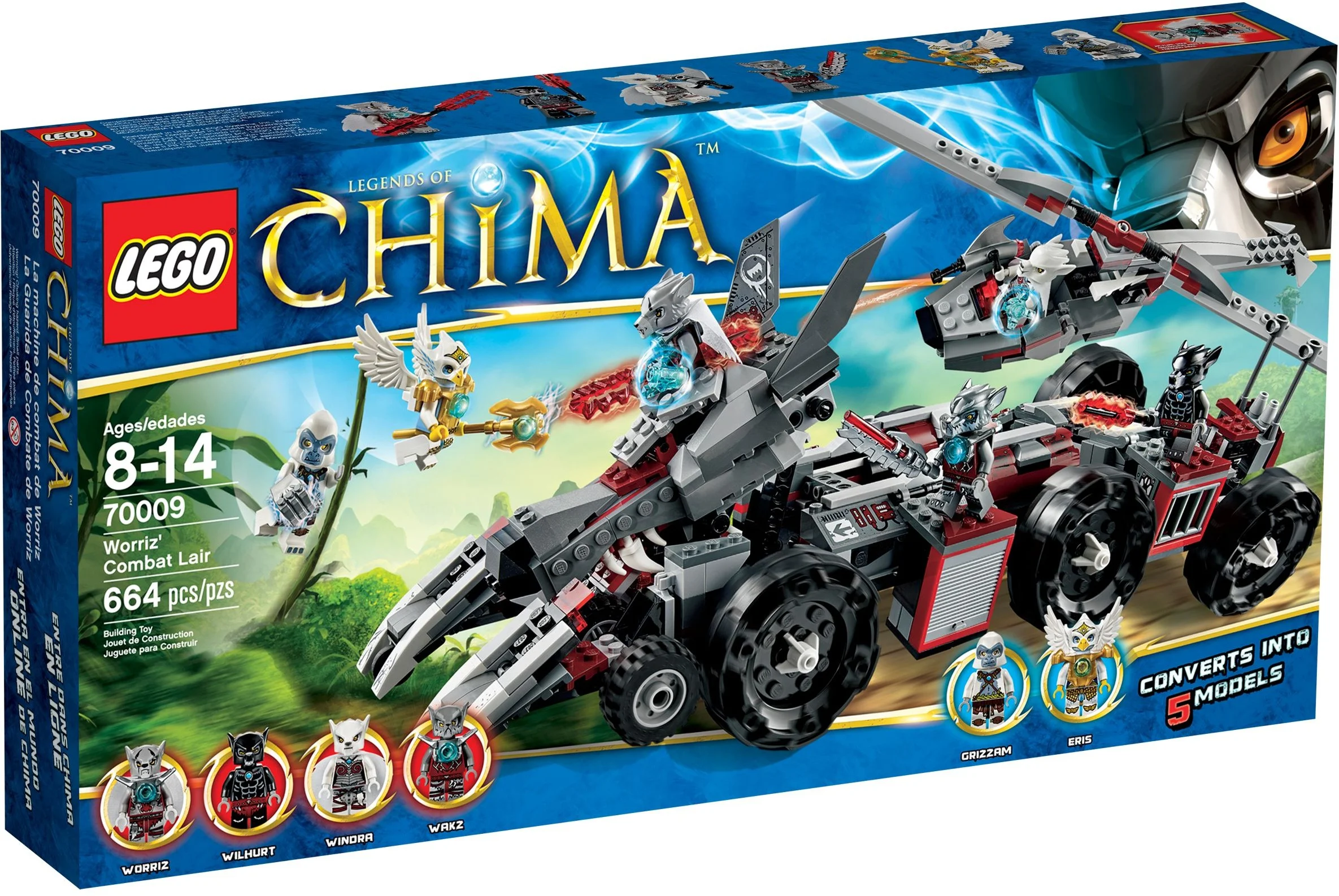 Lego Legends of Chima Pojazd bojowy Worriza