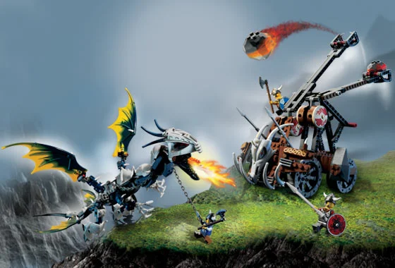 LEGO® 7021 Viking Double Catapult vs. the Armored Ofnir Dragon - zdjęcie 3