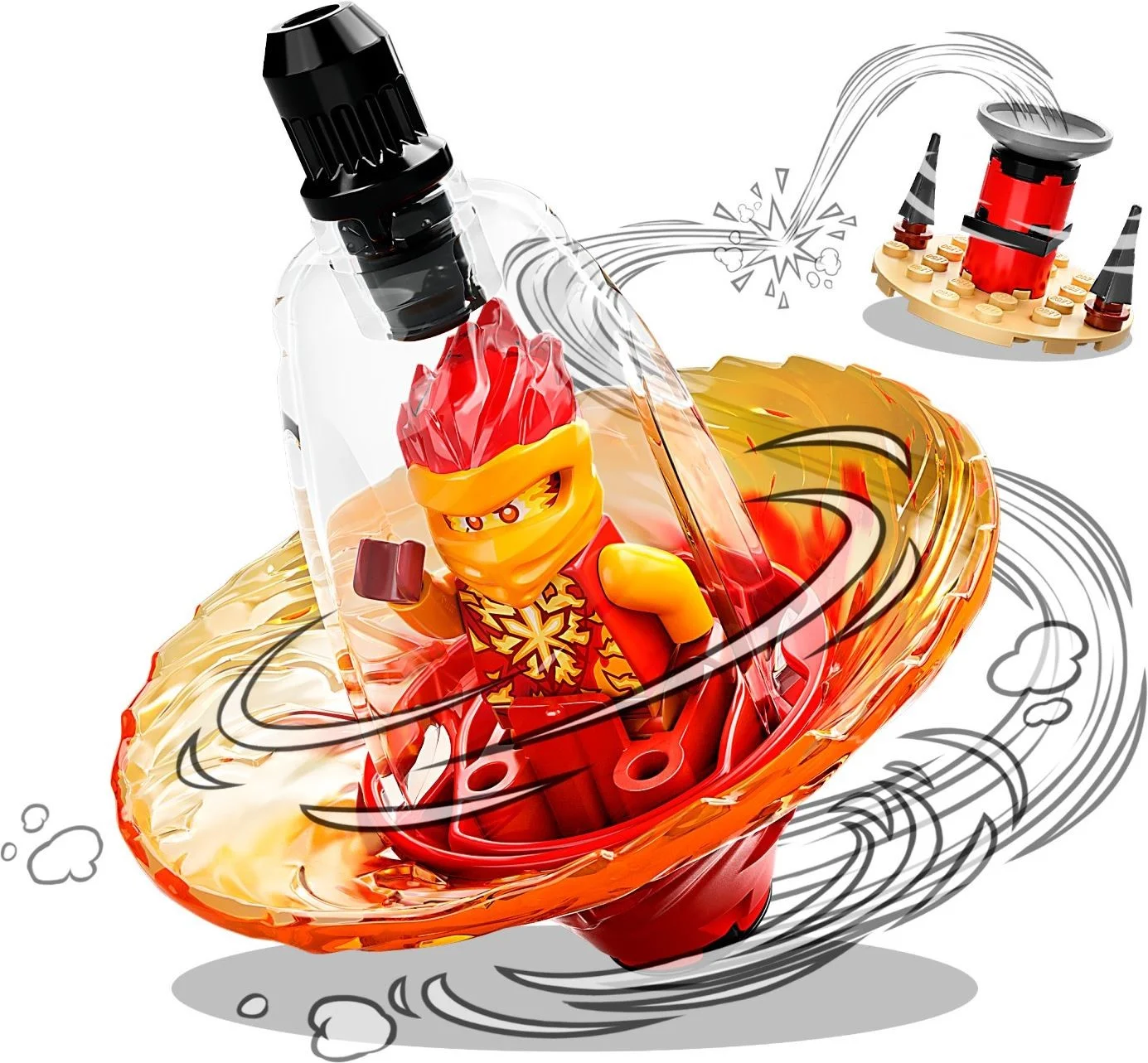 LEGO® 70688 Lego Ninjago Szkolenie wojownika Spinjitzu Kaia spinner bączek - zdjęcie 3