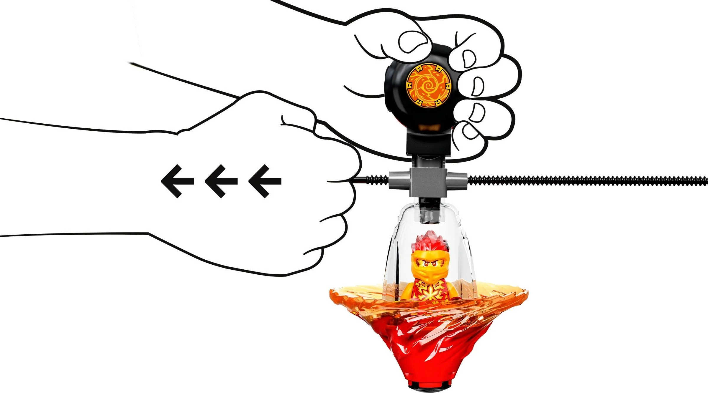 LEGO® 70688 Lego Ninjago Szkolenie wojownika Spinjitzu Kaia spinner bączek - zdjęcie 4