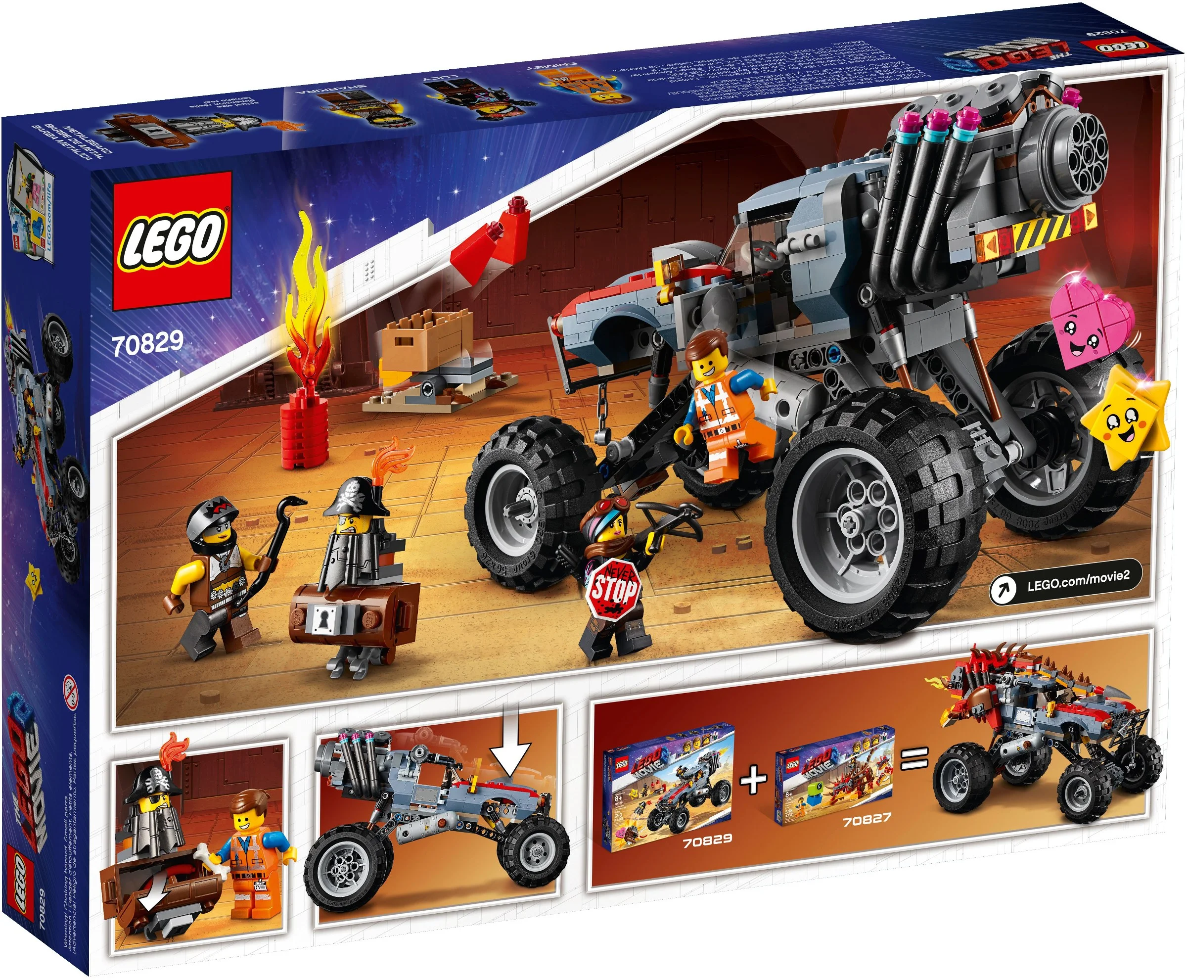 LEGO® 70829 Klocki The LEGO® MOVIE™: 70829 Łazik Emmeta i Lucy - zdjęcie 3