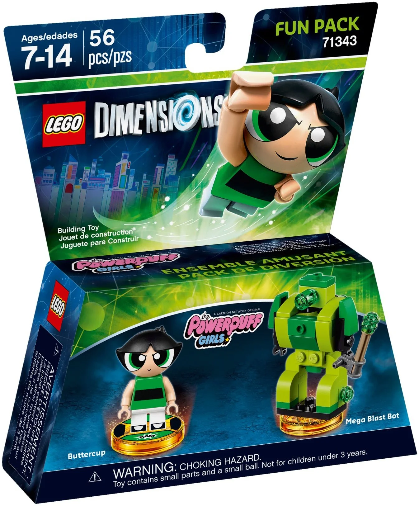 LEGO® 71343 nowy Lego Dimensions The Powerpuff Girls Atomówka Brawurka Misb 2017 - zdjęcie 2