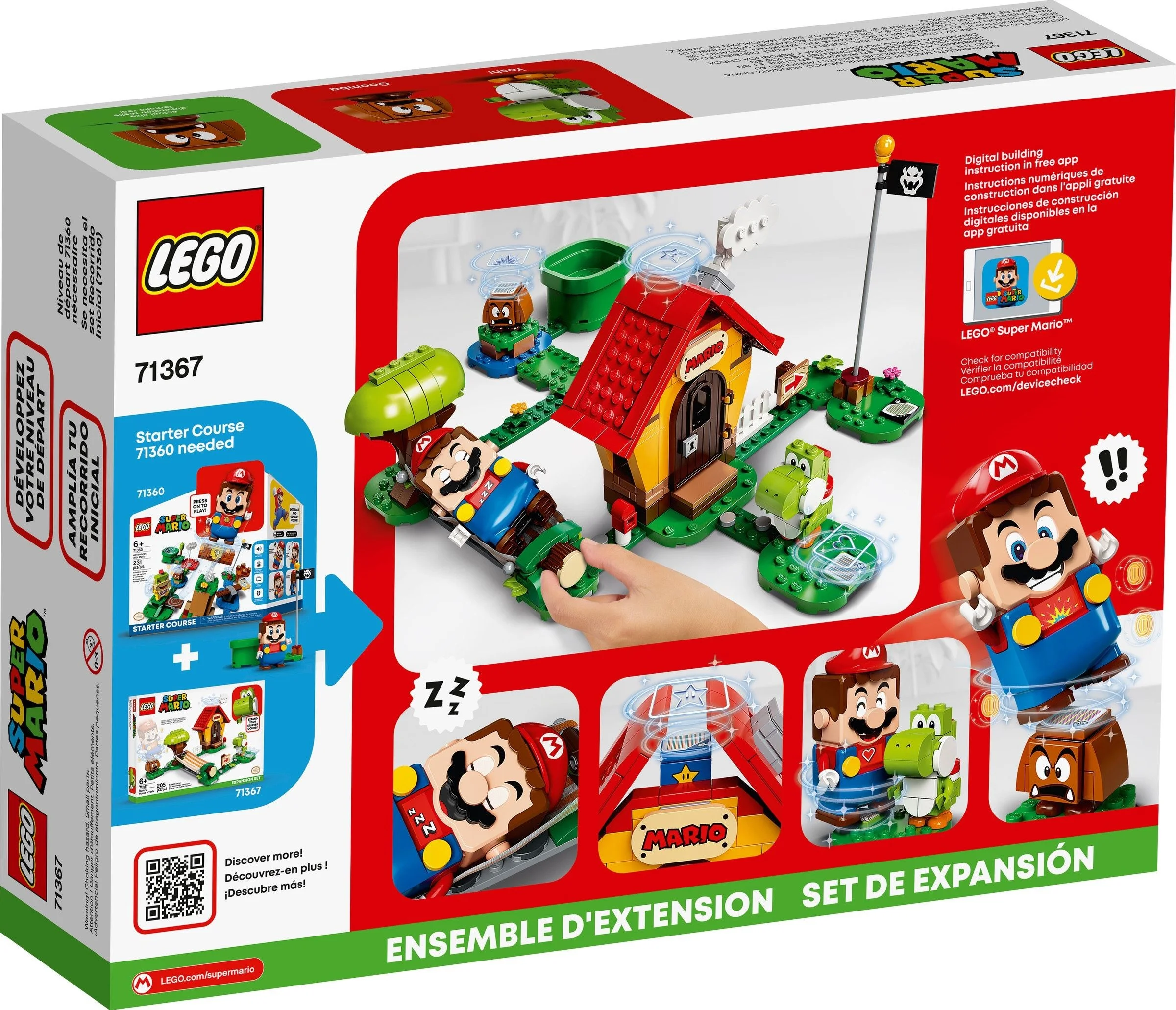 LEGO® 71367 Klocki Lego Mario Yoshi i dom Mario zestaw rozszerzający - zdjęcie 8