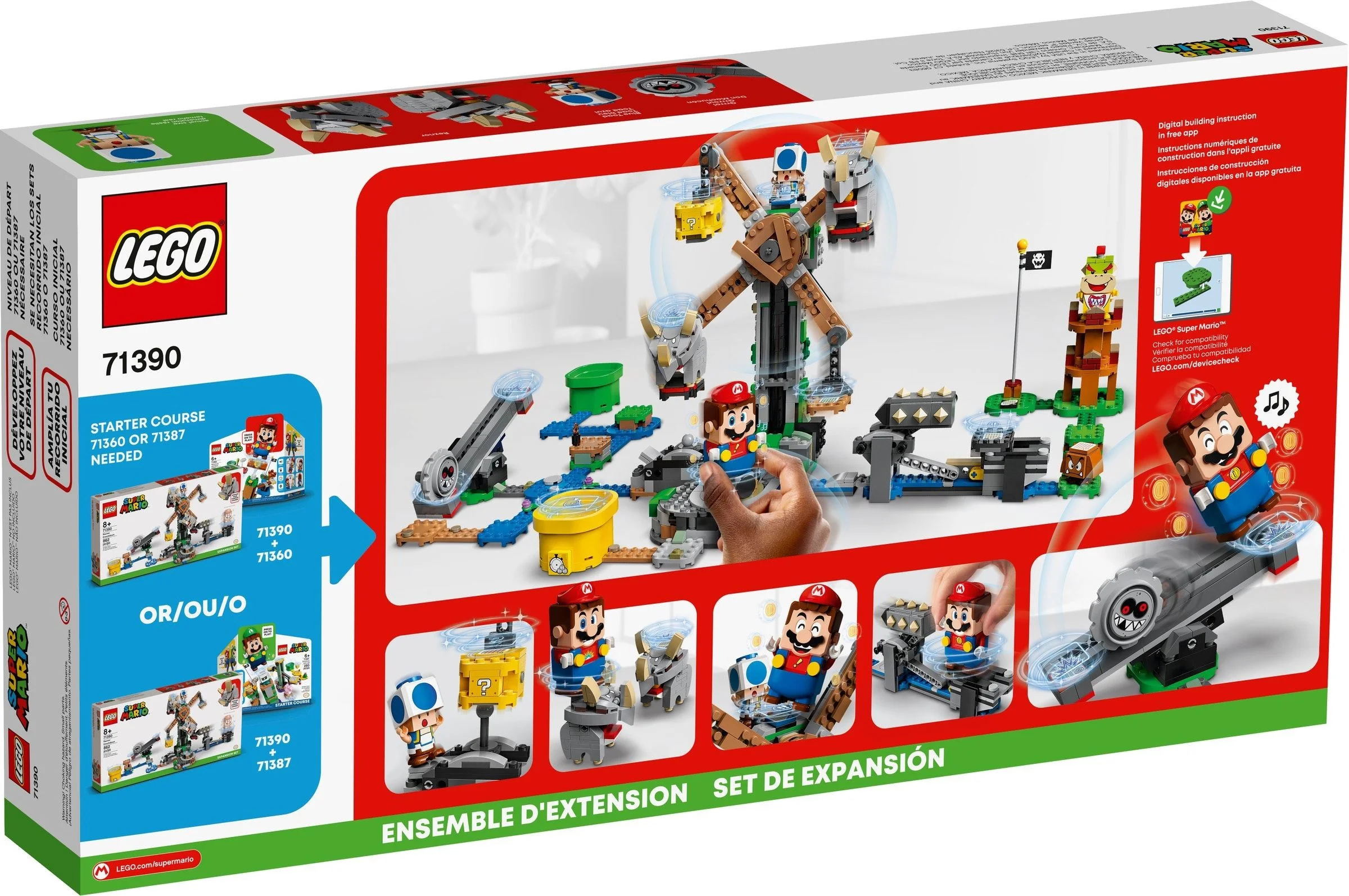 LEGO® 71390 Mario Walka z Reznorami - zestaw dodatkowy - zdjęcie 4
