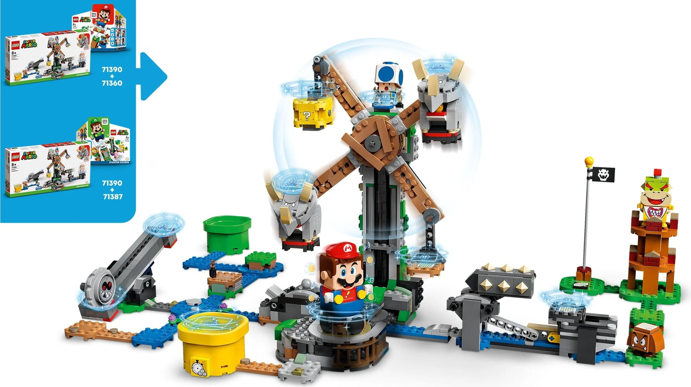 LEGO® 71390 Mario Walka z Reznorami - zestaw dodatkowy - zdjęcie 7