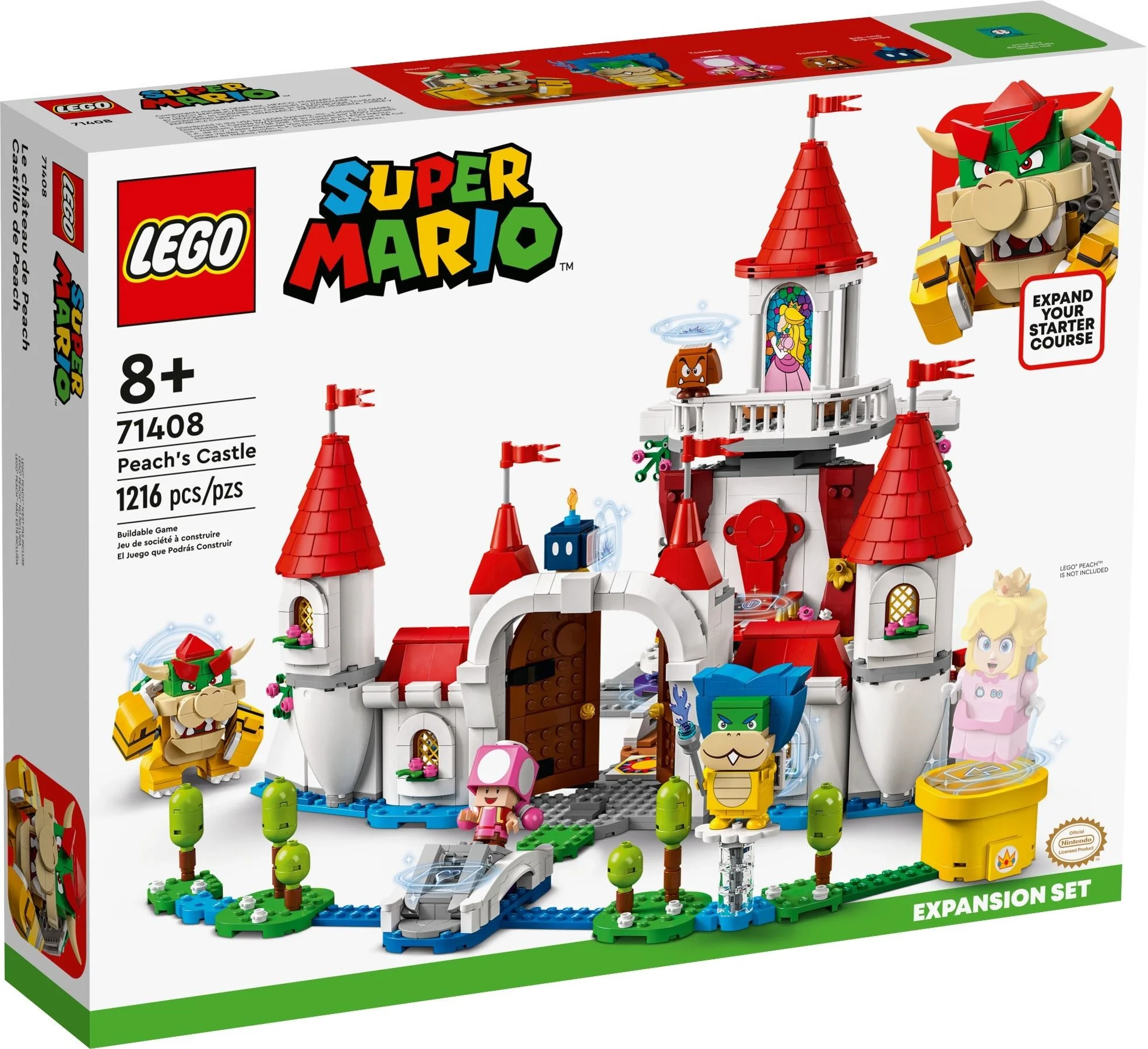 LEGO® 71408 LEGO Super Mario Zamek Peach — zestaw rozszerzający - zdjęcie 1