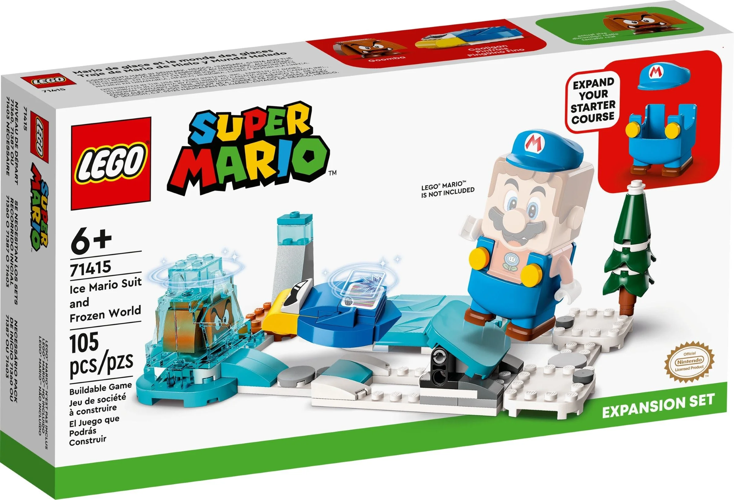 LEGO® 71415 LEGO Super Mario Mario – lodowy strój i kraina lodu – zestaw rozszerzający - zdjęcie 1