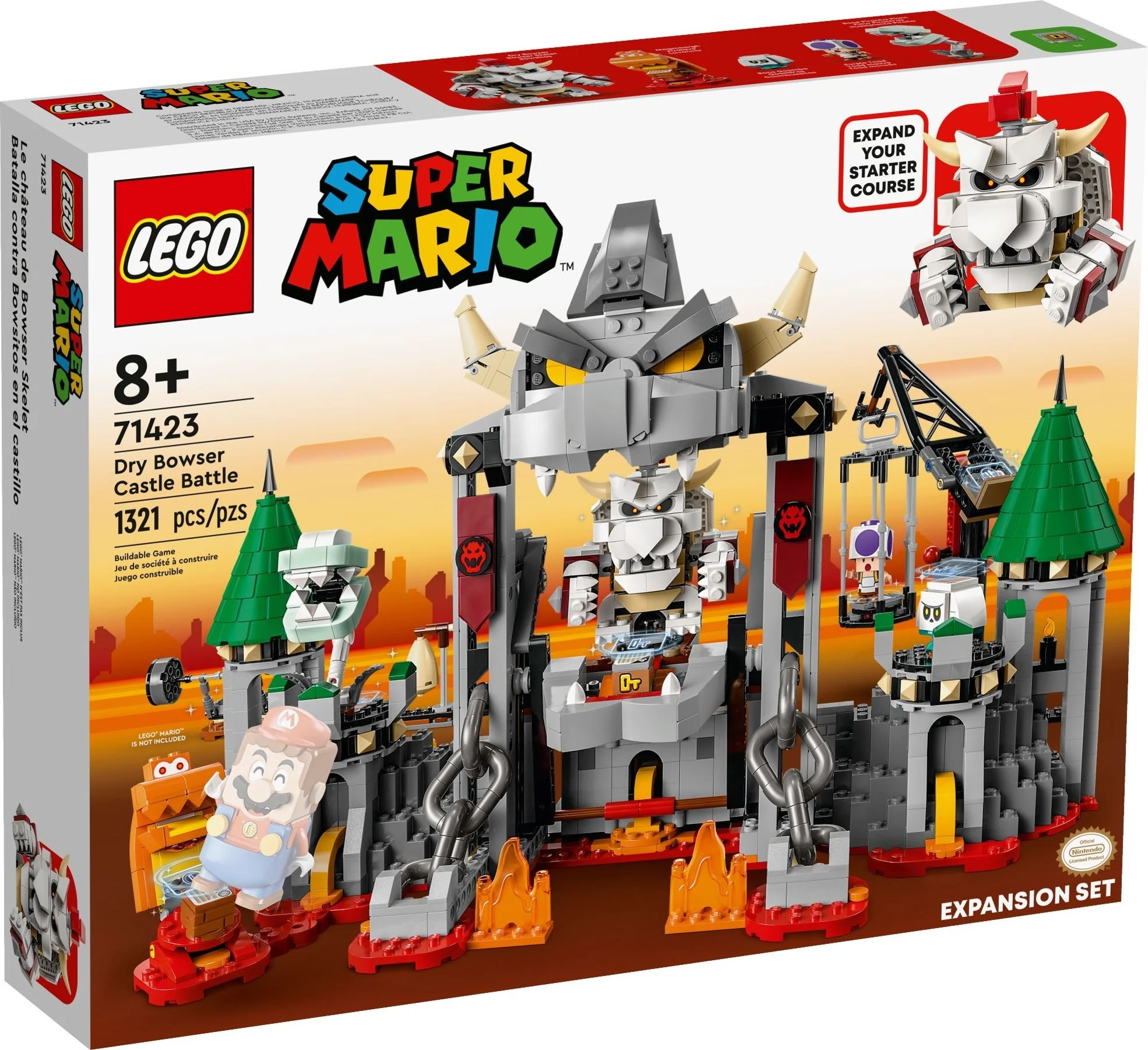 LEGO® 71423 LEGO Super Mario Walka w zamku Dry Bowsera - zestaw rozszerzający - zdjęcie 4