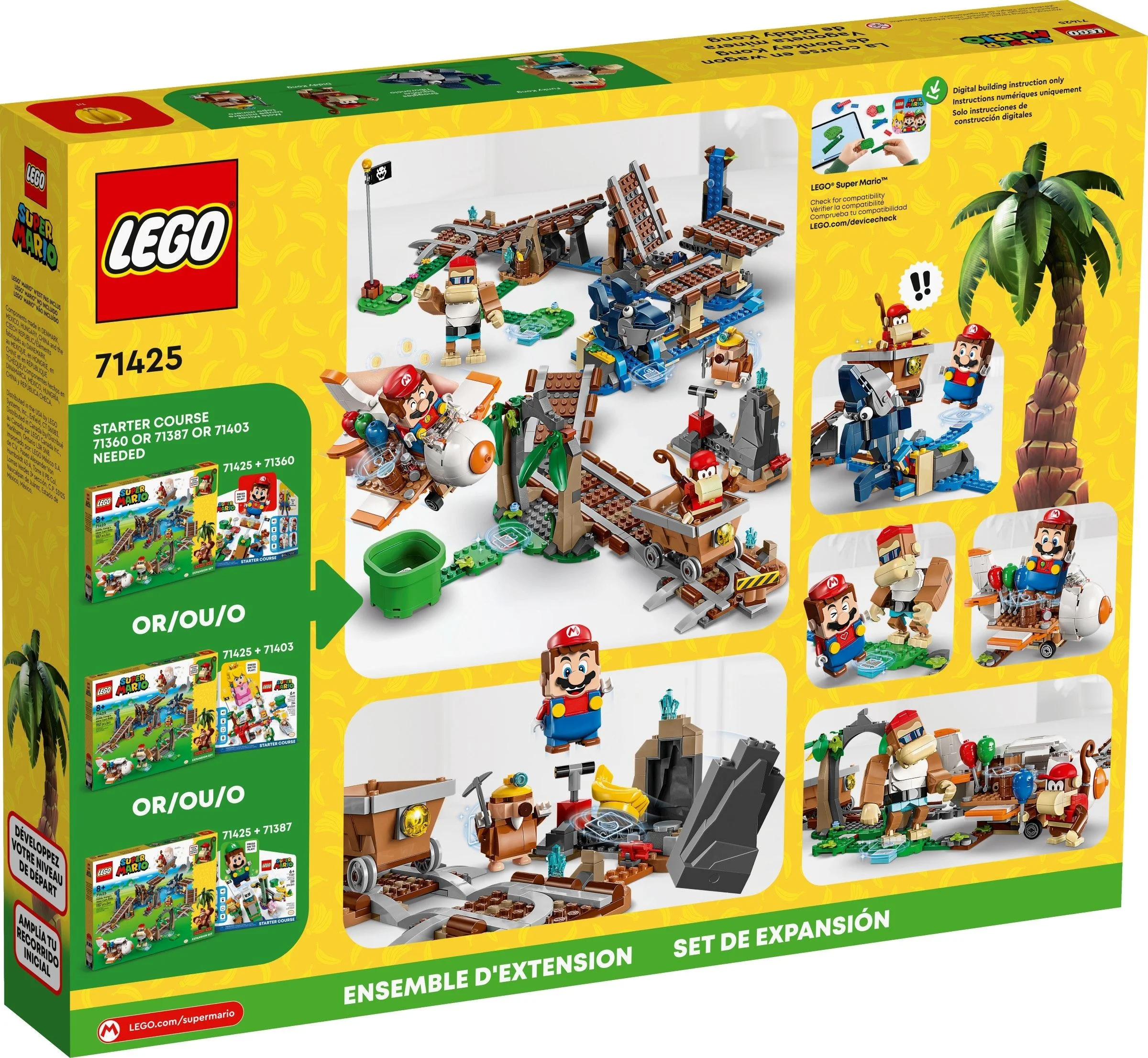 LEGO® 71425 LEGO Super Mario Przejażdżka wagonikiem Diddy Konga — zestaw rozszerzający - zdjęcie 3