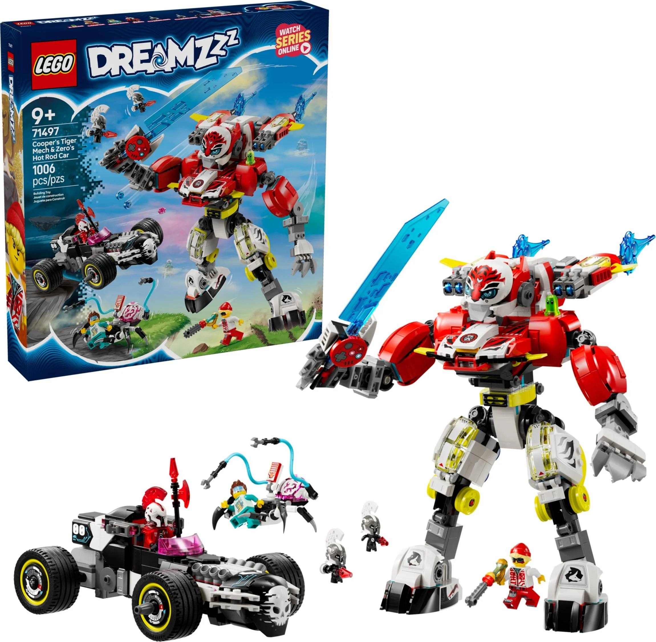 LEGO® 71497 Tygrysi mech Coopera i hot rod Zero - zdjęcie 4