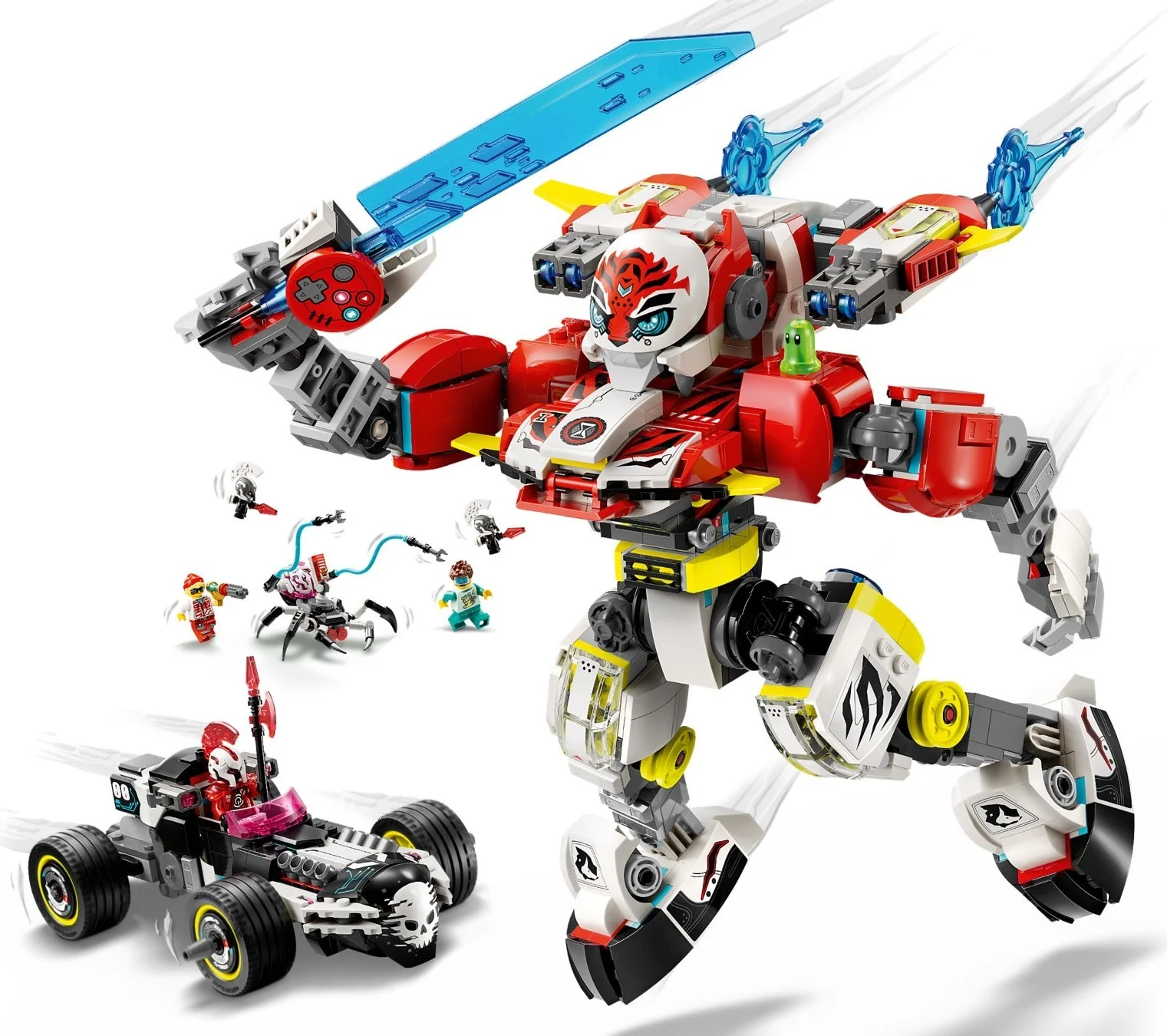 LEGO® 71497 Tygrysi mech Coopera i hot rod Zero - zdjęcie 10