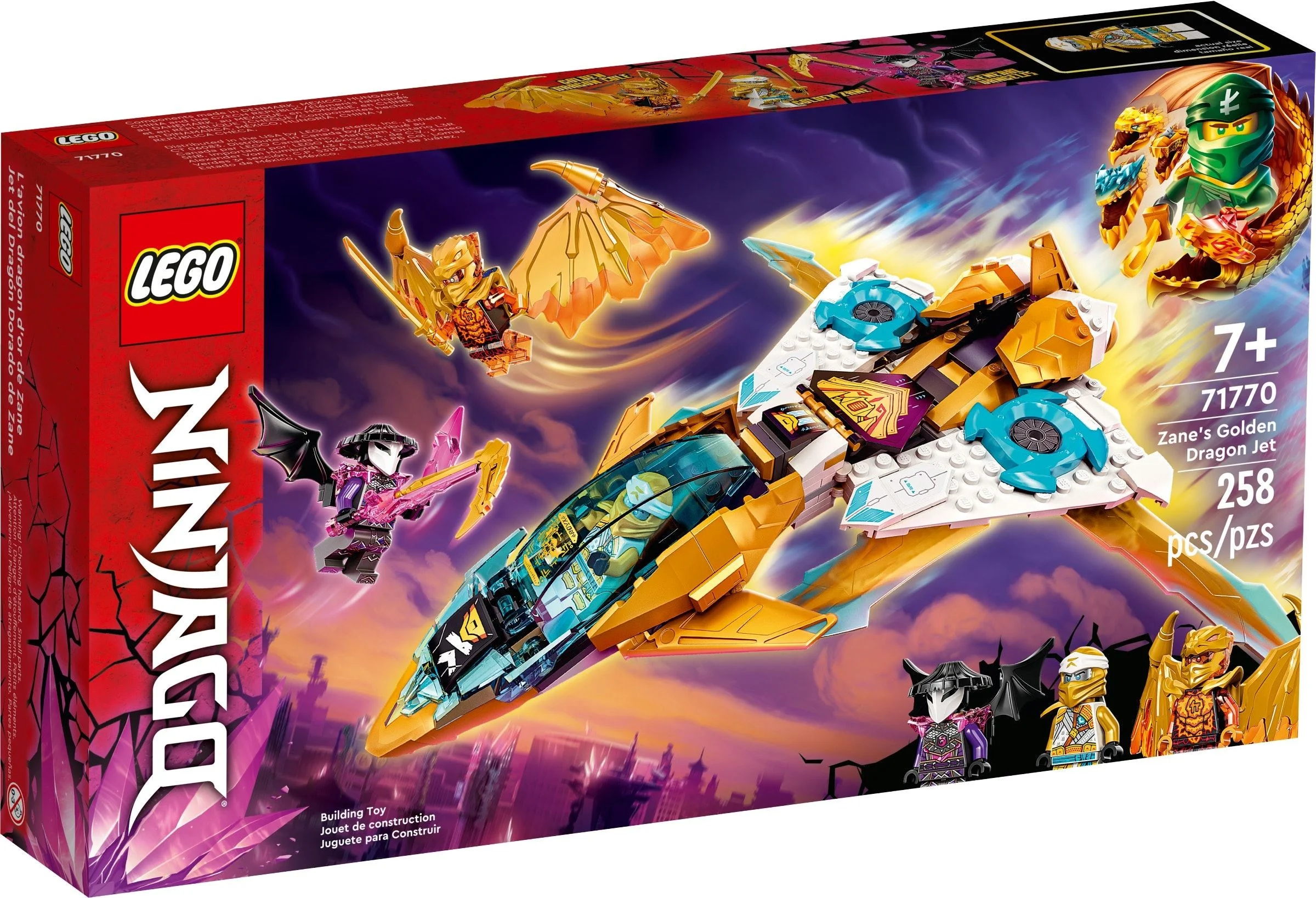 LEGO® 71770 Złoty smoczy odrzutowiec Zane’a - zdjęcie 2