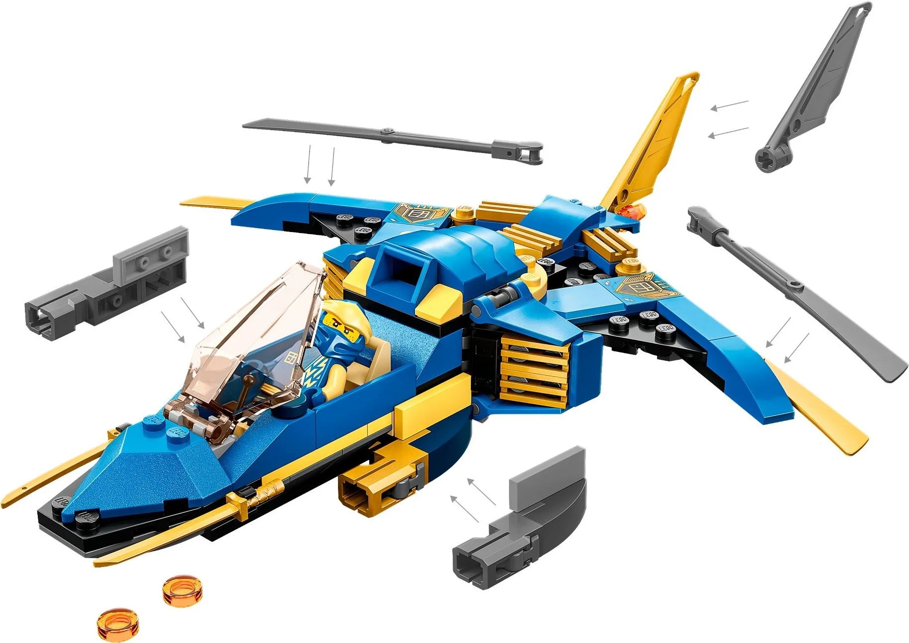 LEGO® 71784 Odrzutowiec ponaddźwiękowy Jay’a EVO - zdjęcie 4