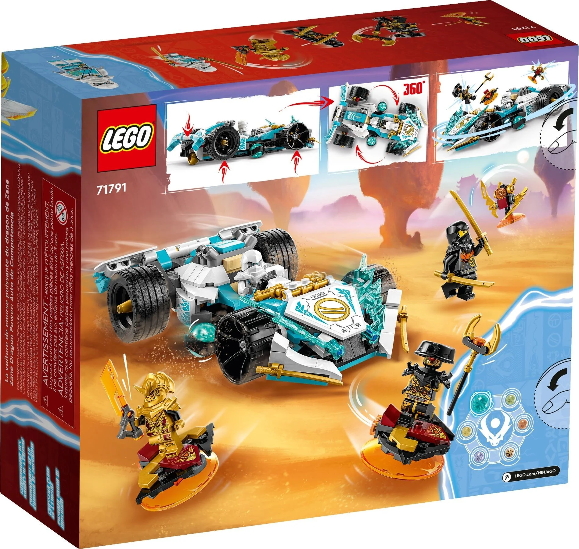 LEGO® 71791 Smocza moc Zane’a - wyścigówka spinjitzu - zdjęcie 7