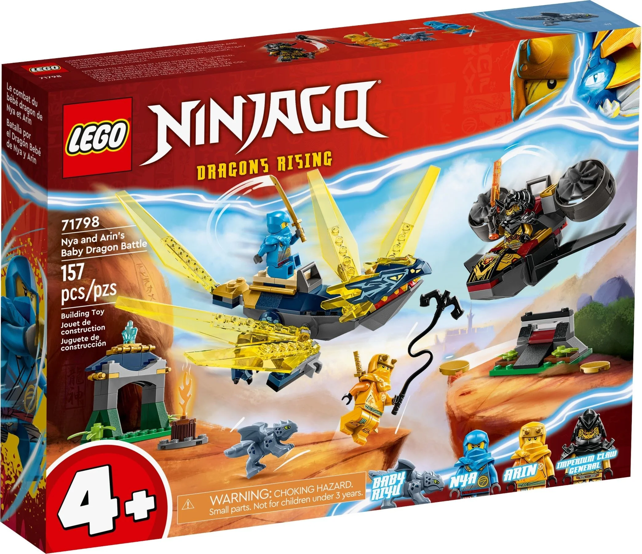 LEGO Ninjago Nya i Arin - bitwa na grzbiecie małego smoka