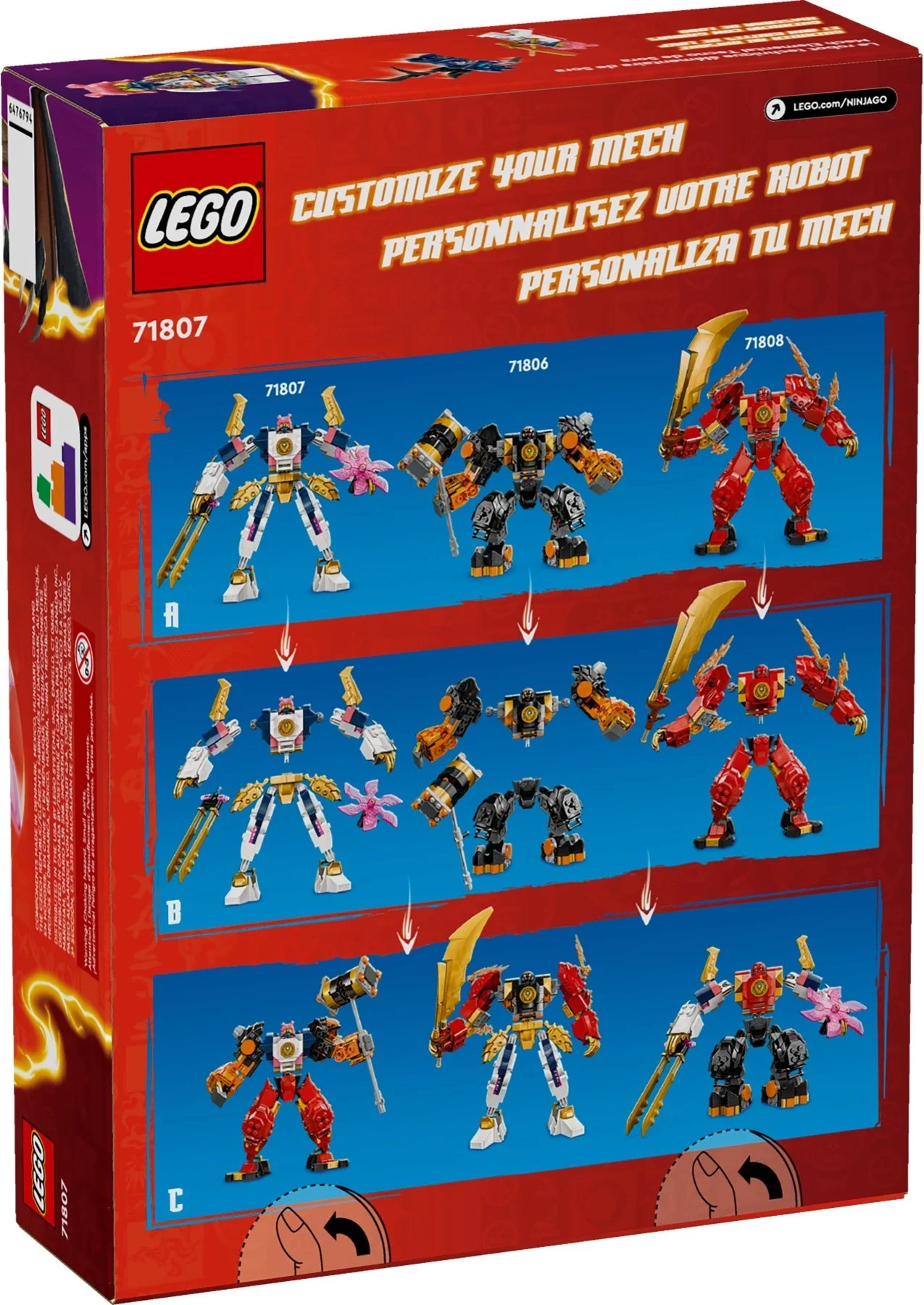 LEGO® 71807 Mech Żywiołu Technologii Sory - zdjęcie 4