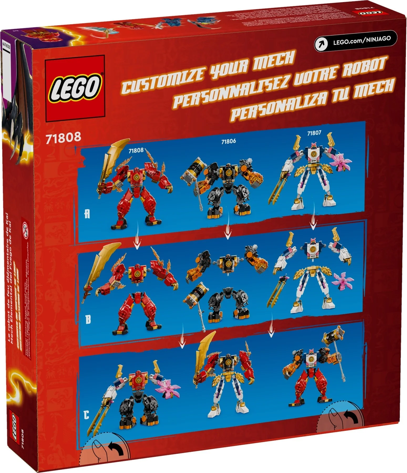 LEGO® 71808 LEGO Ninjago Mech żywiołu ognia Kaia - zdjęcie 4