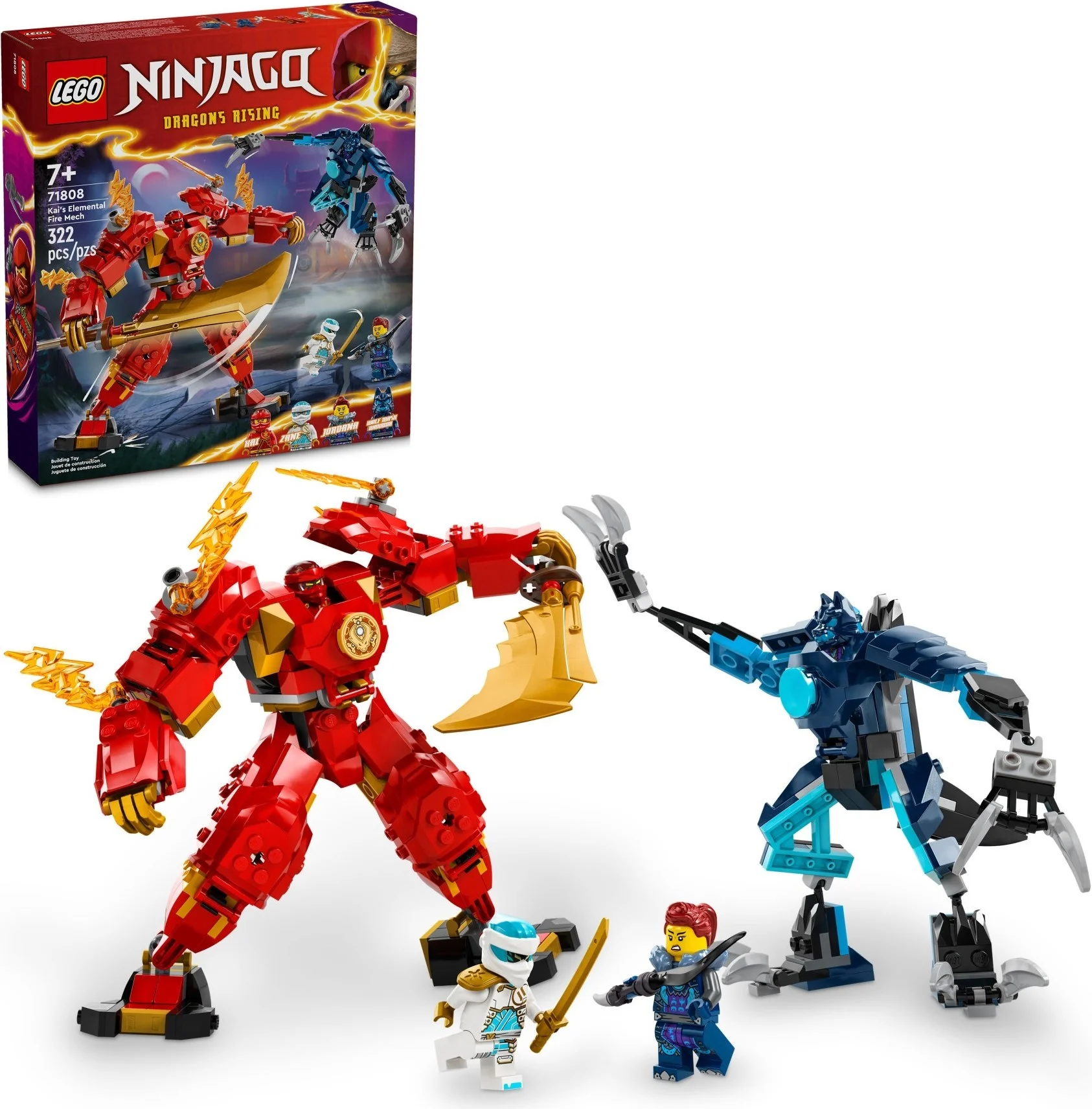 LEGO Ninjago Mech żywiołu ognia Kaia