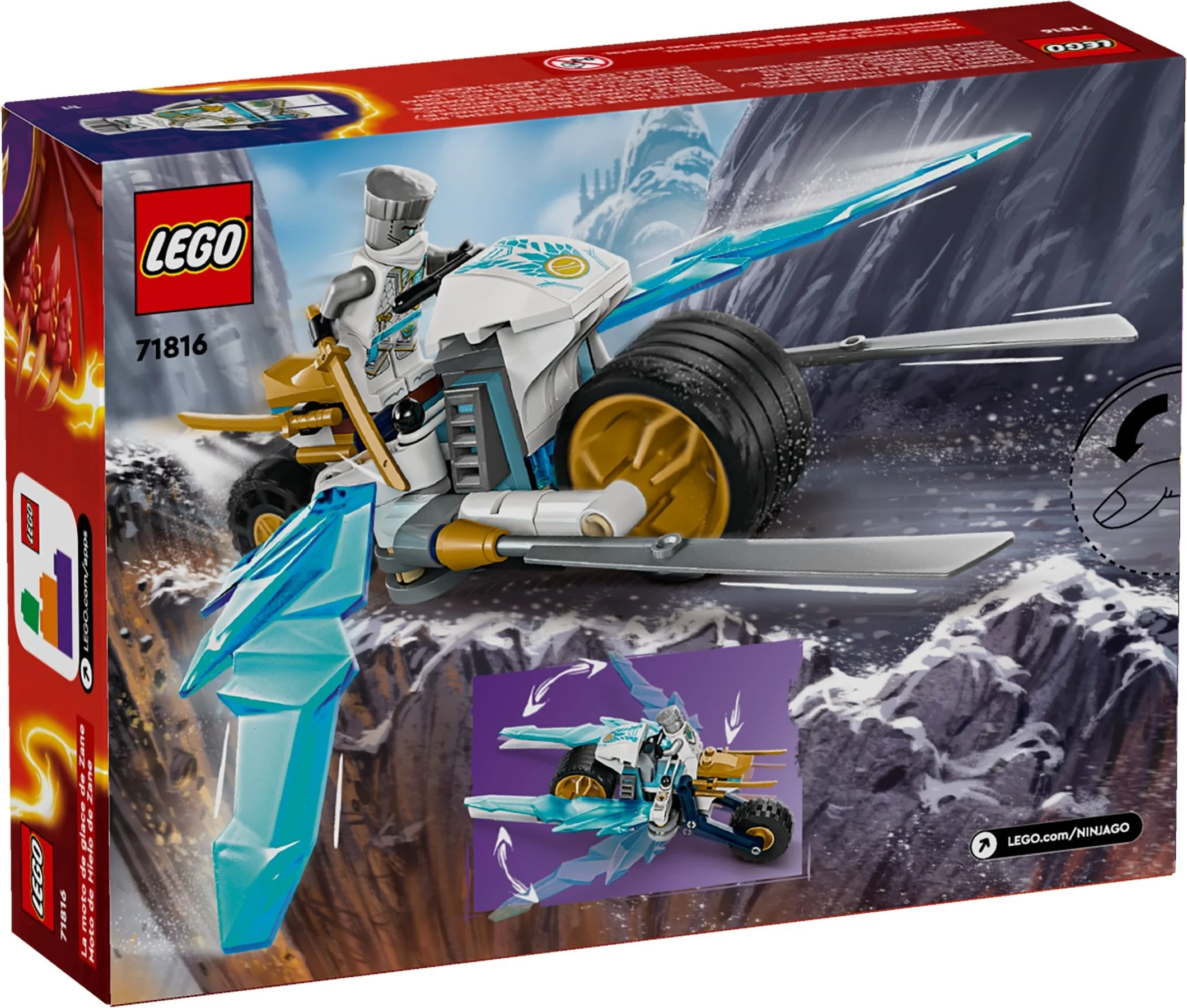 LEGO® 71816 Lodowy motocykl Zane’A - zdjęcie 4
