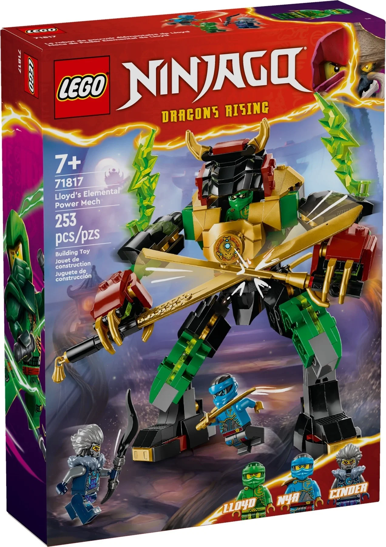 LEGO® 71817 Smok Zielony Lioyda Ninja Go Klocki Loyda Zestaw Leśny - zdjęcie 2