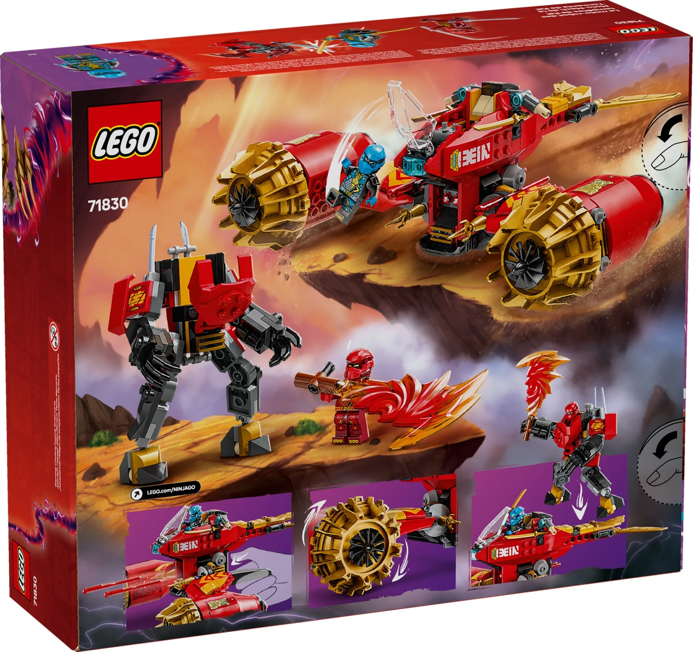 LEGO® 71830 Burzowy jeździec - mech Kaia - zdjęcie 2