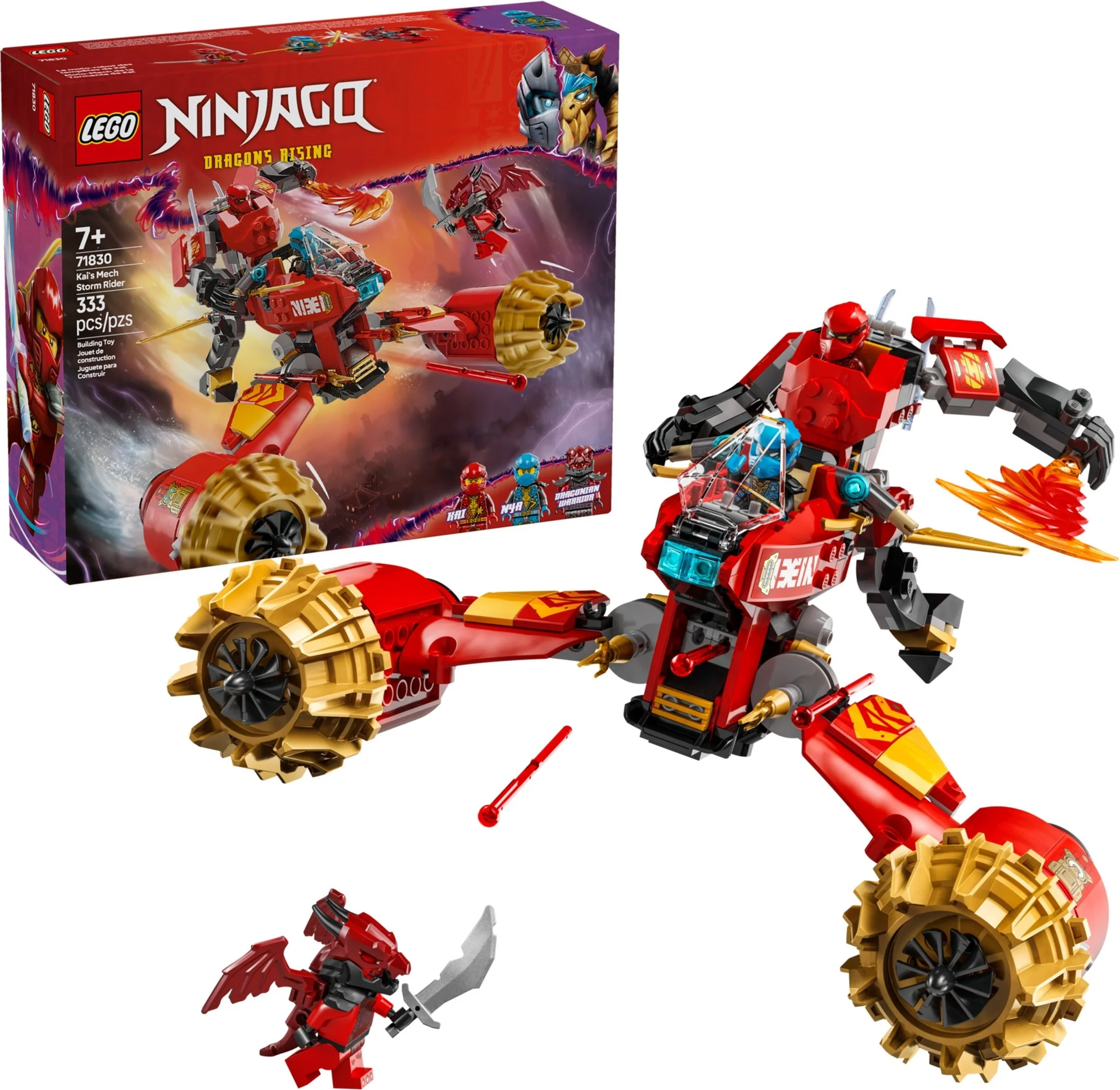 LEGO® 71830 Burzowy jeździec - mech Kaia - zdjęcie 3