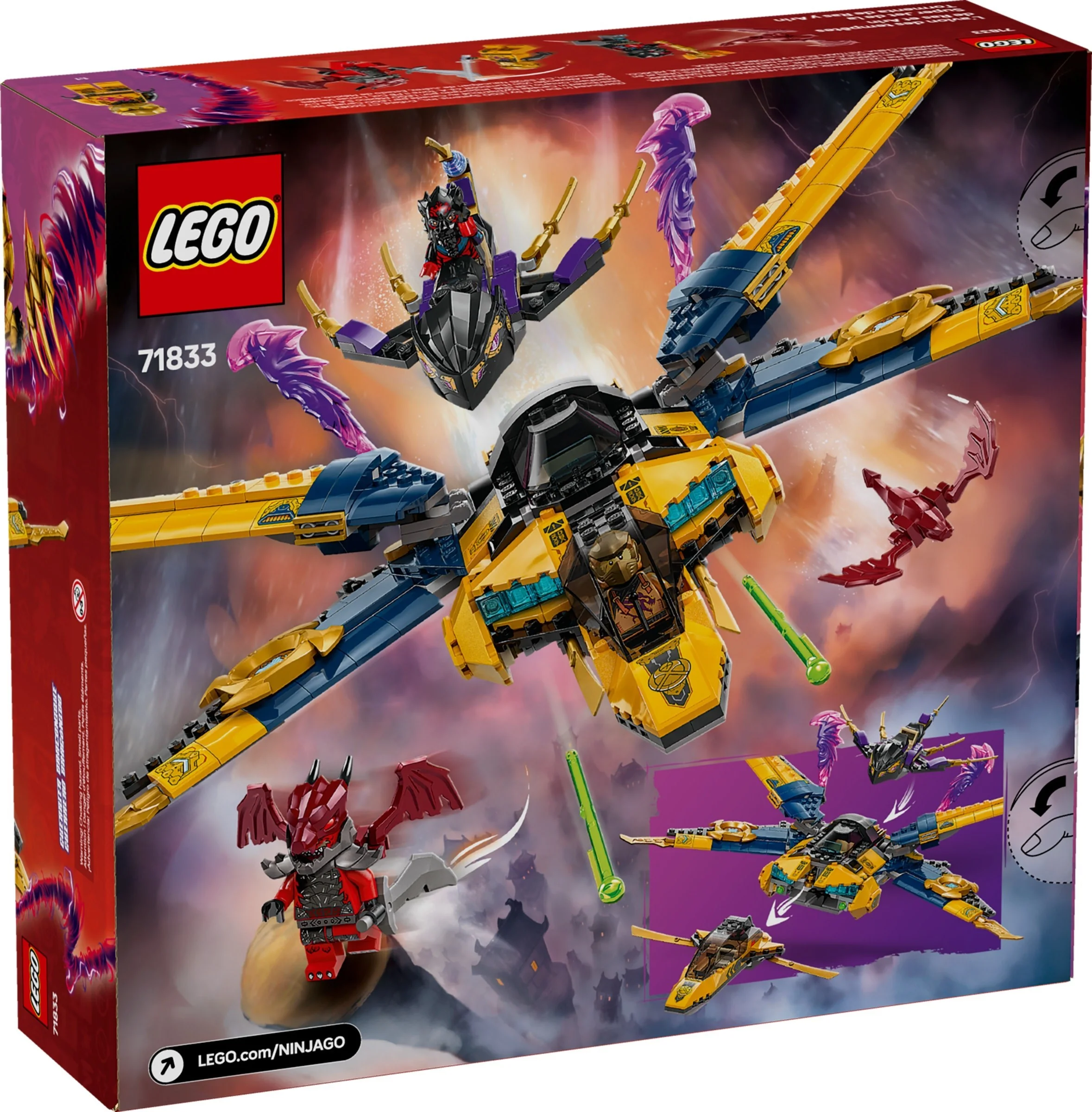 LEGO® 71833 Ras i burzowy superodrzutowiec Arina - zdjęcie 2