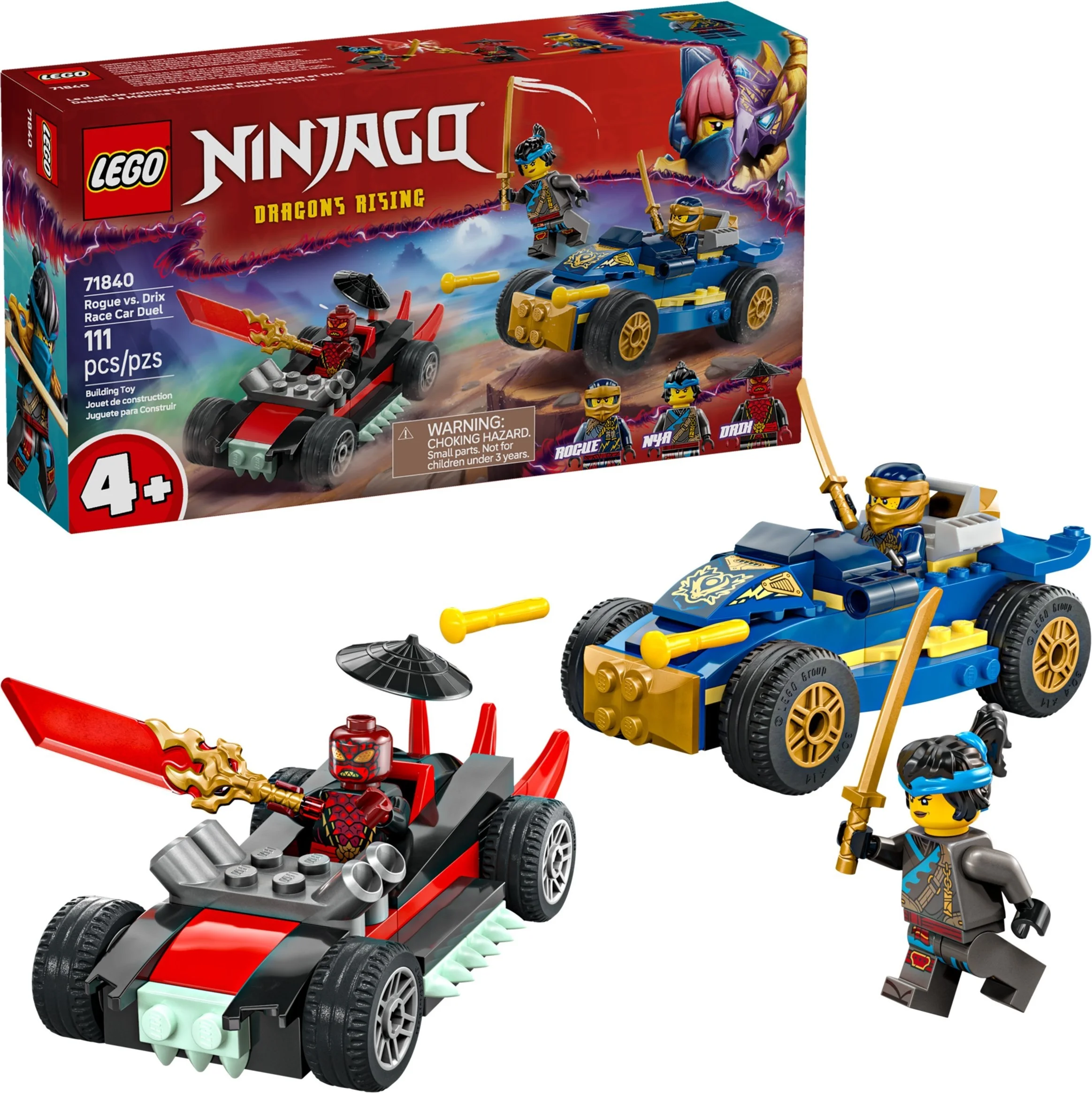 LEGO® 71840 Pojedynek wyścigowy Rogue kontra Drix - zdjęcie 4