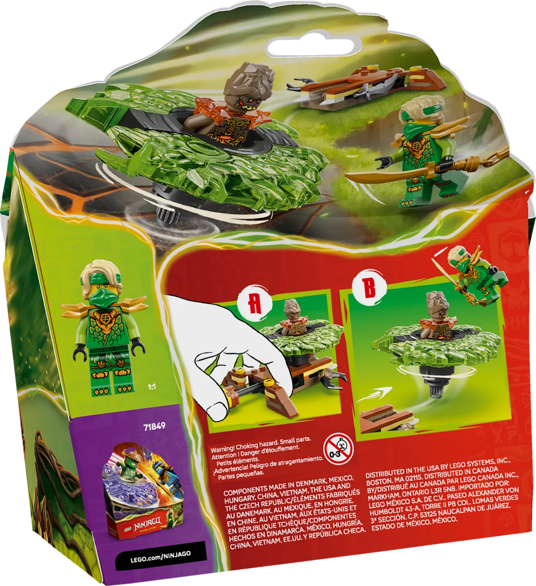 LEGO® 71850 LEGO Ninjago Lloyd kontra ziemny potwór na spinnerze - zdjęcie 2
