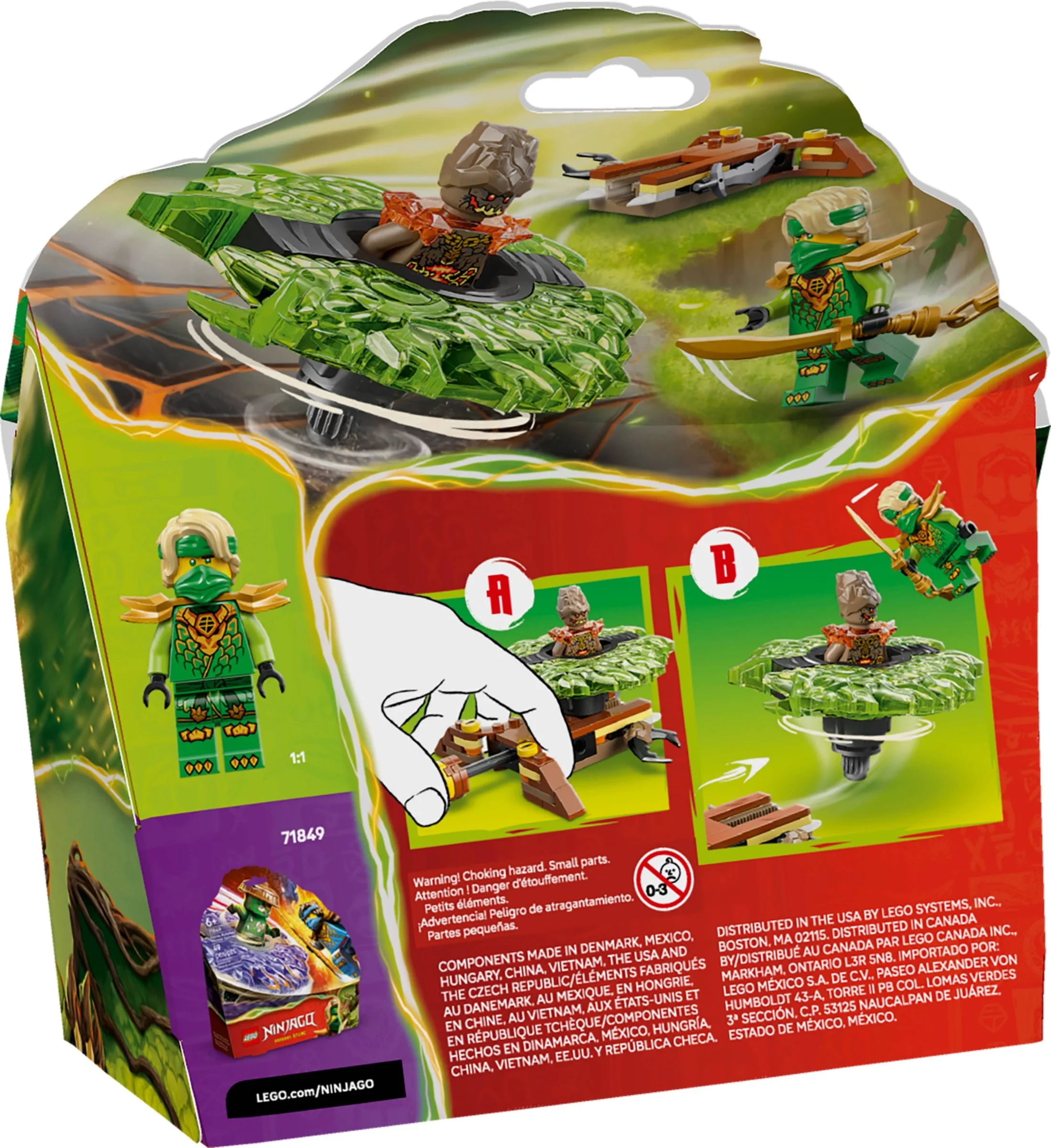 LEGO® 71850 LEGO Ninjago Lloyd kontra ziemny potwór na spinnerze - zdjęcie 11