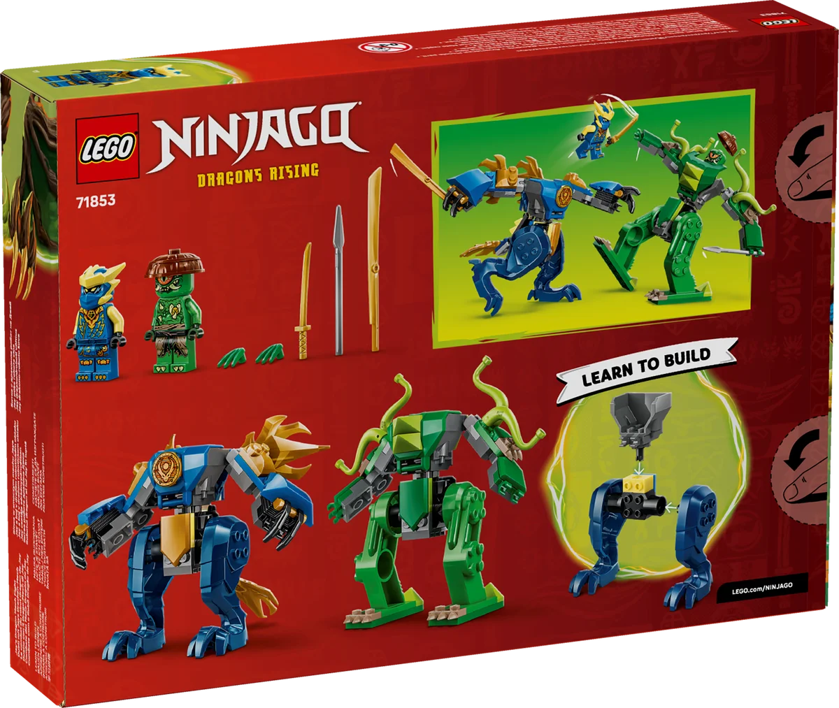 LEGO® 71853 Smoczy Mech Jaya Bitwa Ninja 2 Figurki 107 El - zdjęcie 3