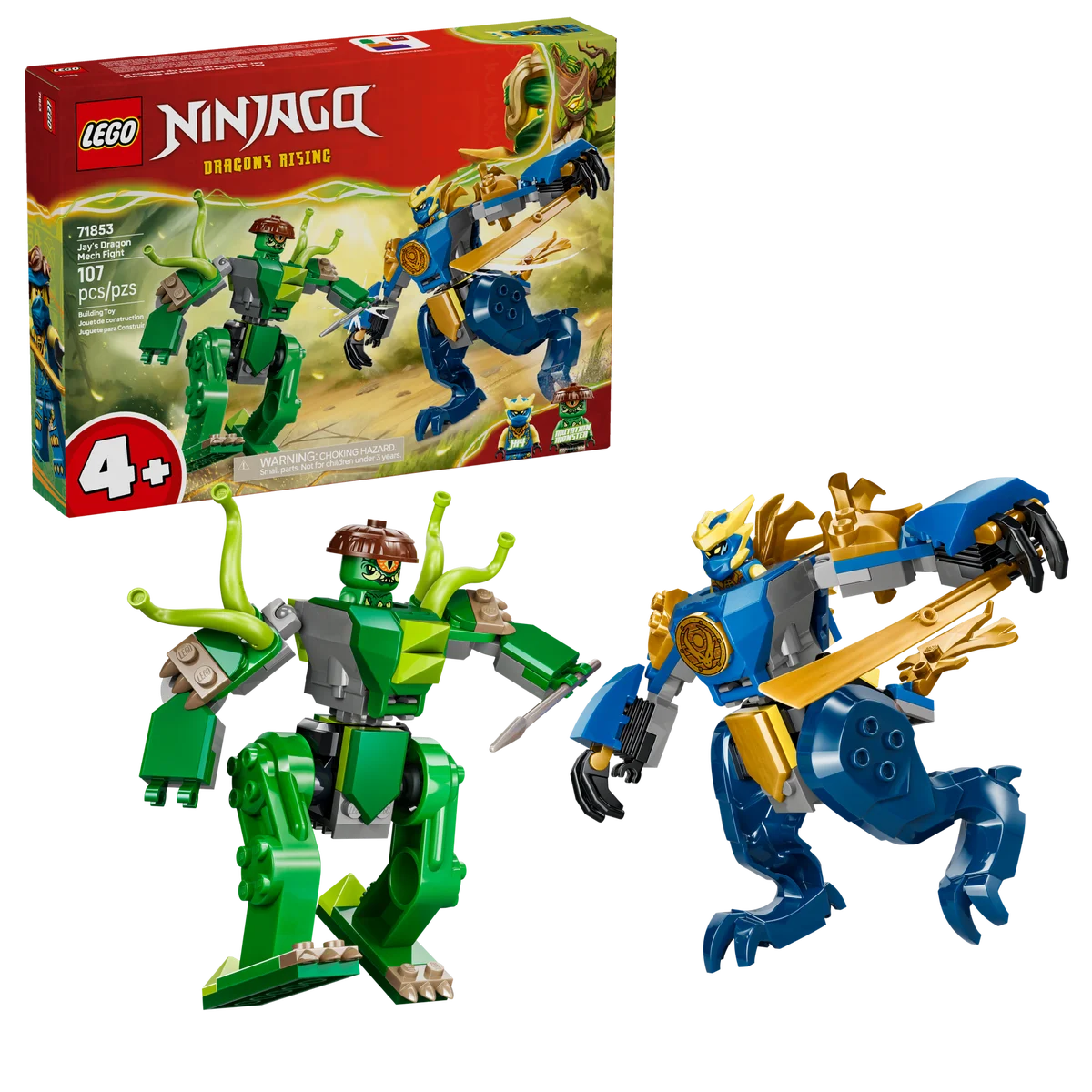 LEGO® 71853 Smoczy Mech Jaya Bitwa Ninja 2 Figurki 107 El - zdjęcie 4