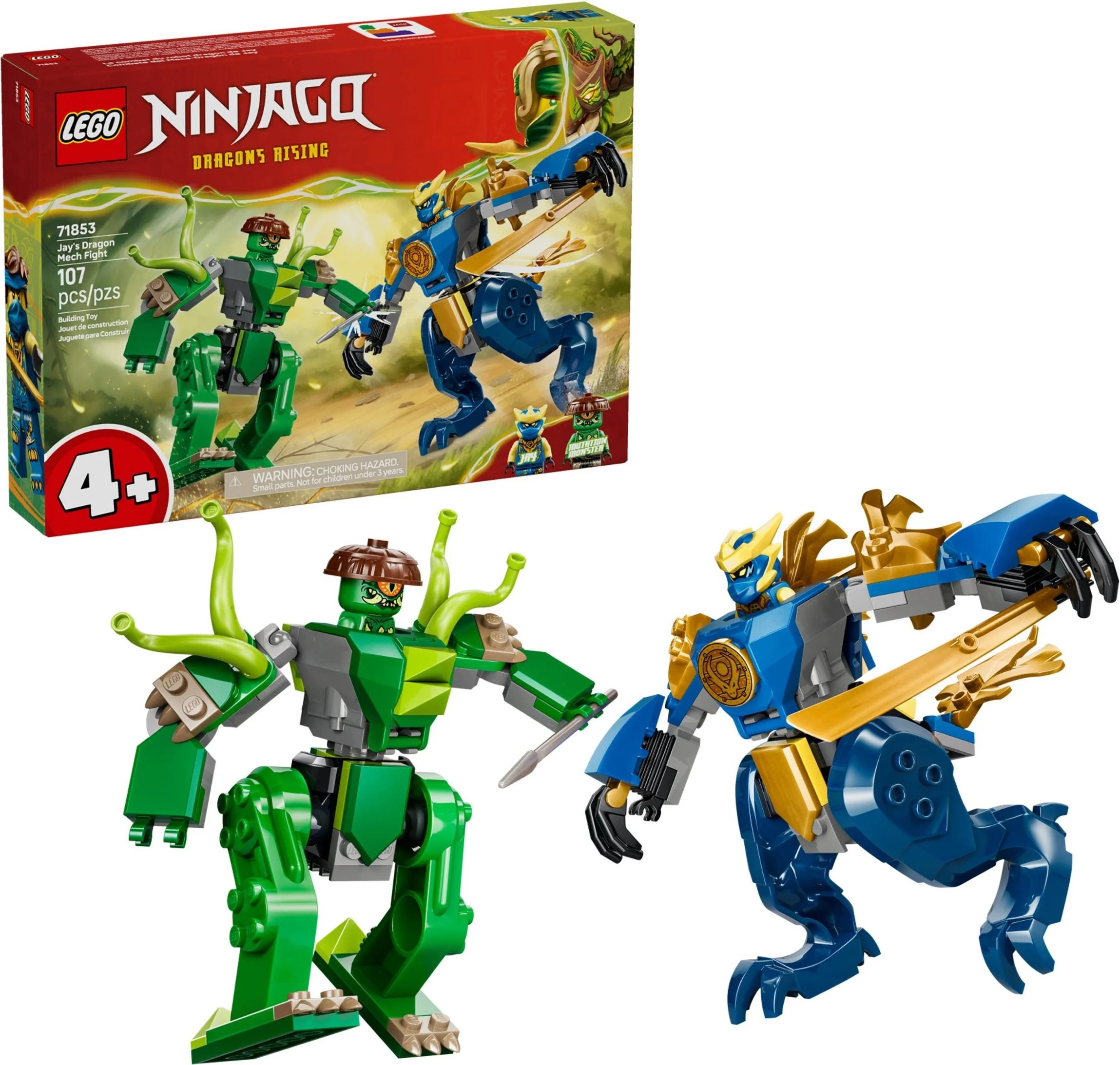 LEGO® 71853 Smoczy Mech Jaya Bitwa Ninja 2 Figurki 107 El - zdjęcie 6