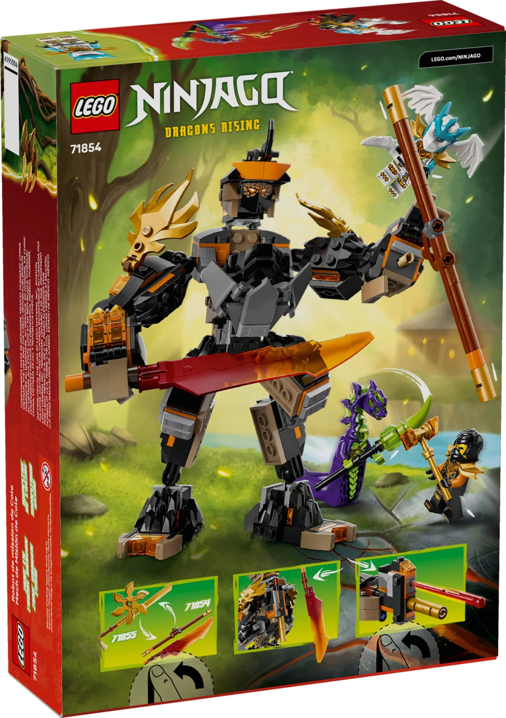 LEGO® 71854 Mech Specjalny Cole’A i Zane w Smoczej Zbroi - zdjęcie 1